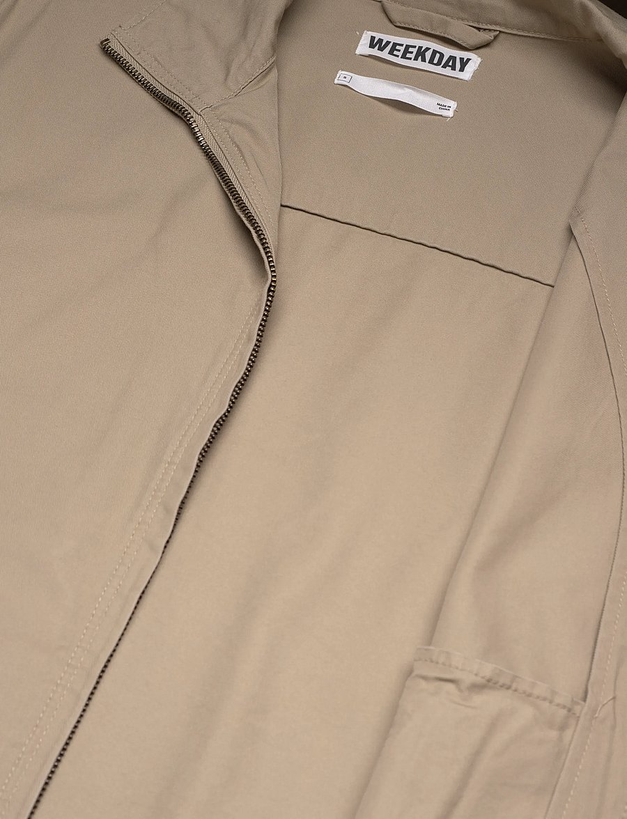 Weekday - Cotton Jacket - tunna jackor - beige medium dusty - 4