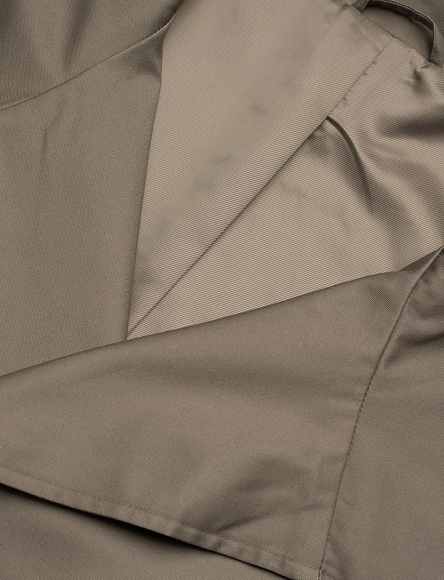Weekday - Short Oversized Funnel Neck Trench Coat - trench coats - grey medium dusty - 3