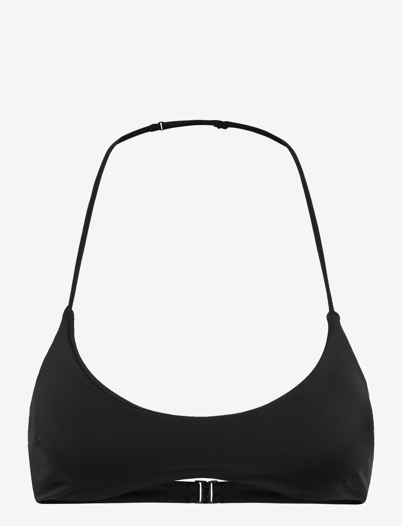 Weekday - Minimal Halter Bikini Top - bandeau-bikini-oberteile - black - 0