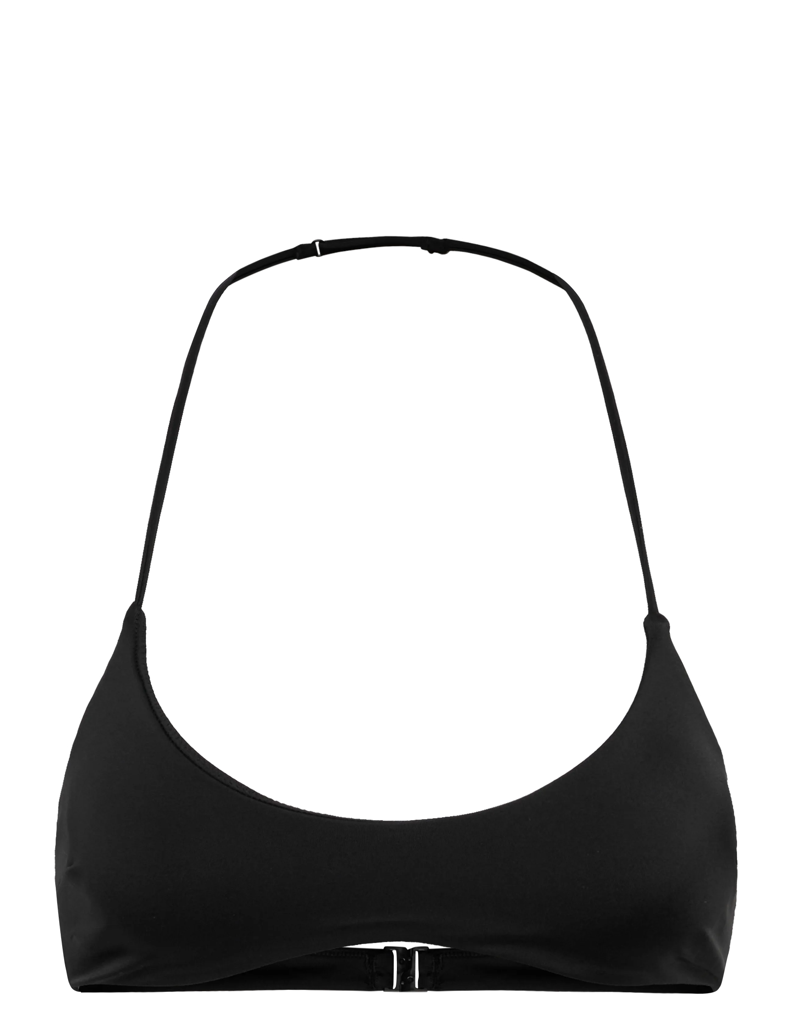 Weekday Minimal Halter Bikini Top - Swedish brands - BLACK / black