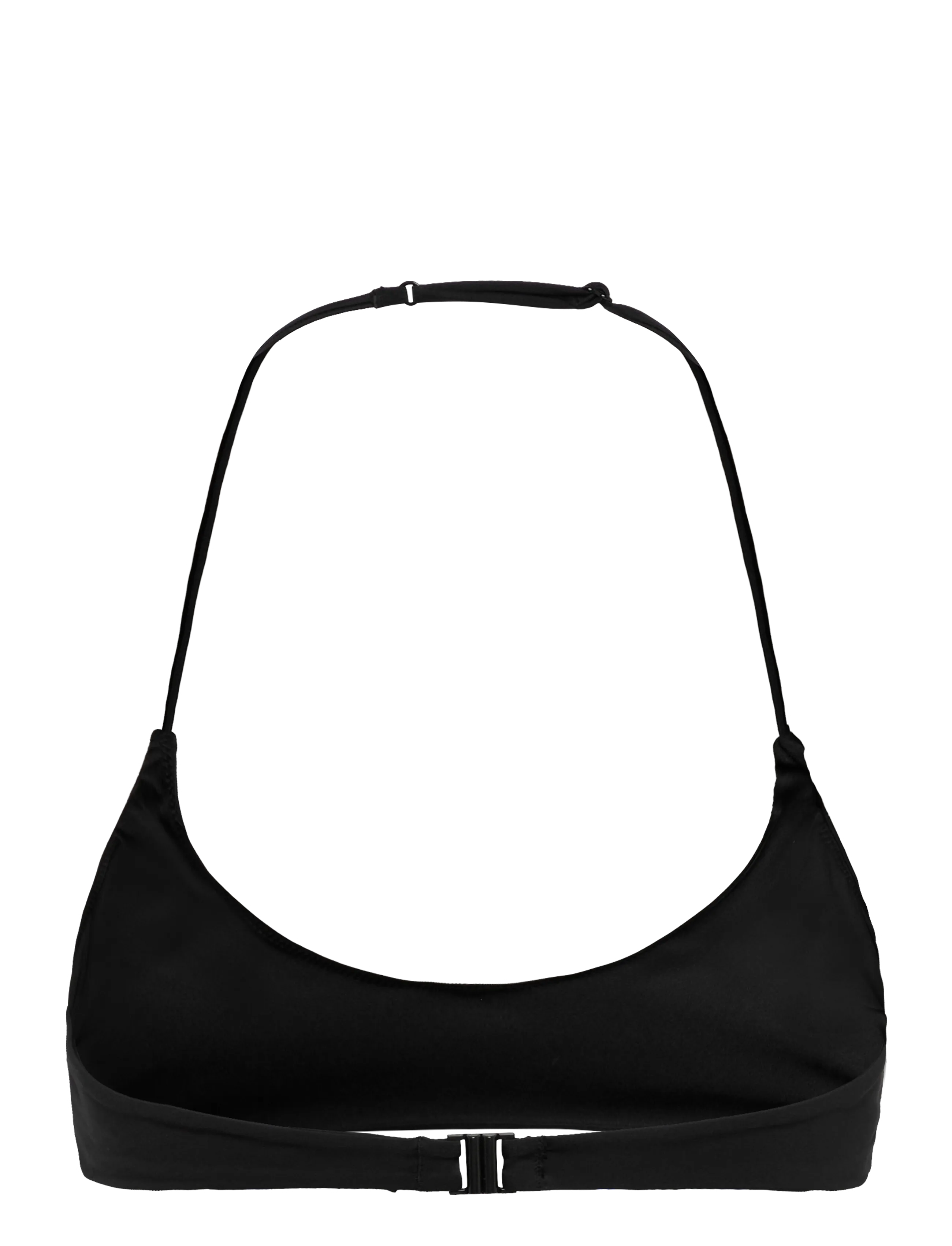 Weekday - Minimal Halter Bikini Top - hauts de maillot bandeau - black - 1