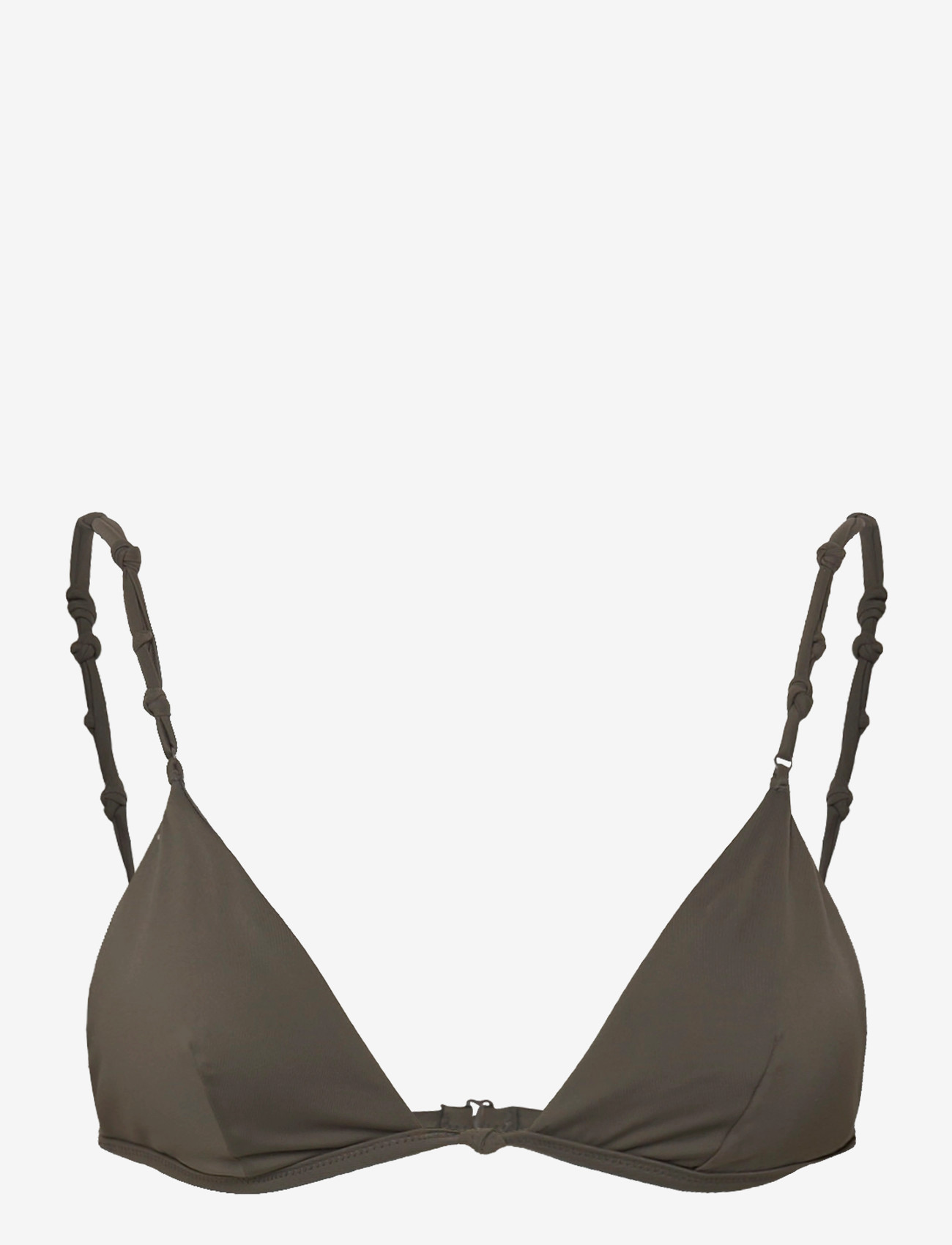 Weekday - Knot Triangle Bikini Top - dreieck-bikini-oberteile - dark mole - 0