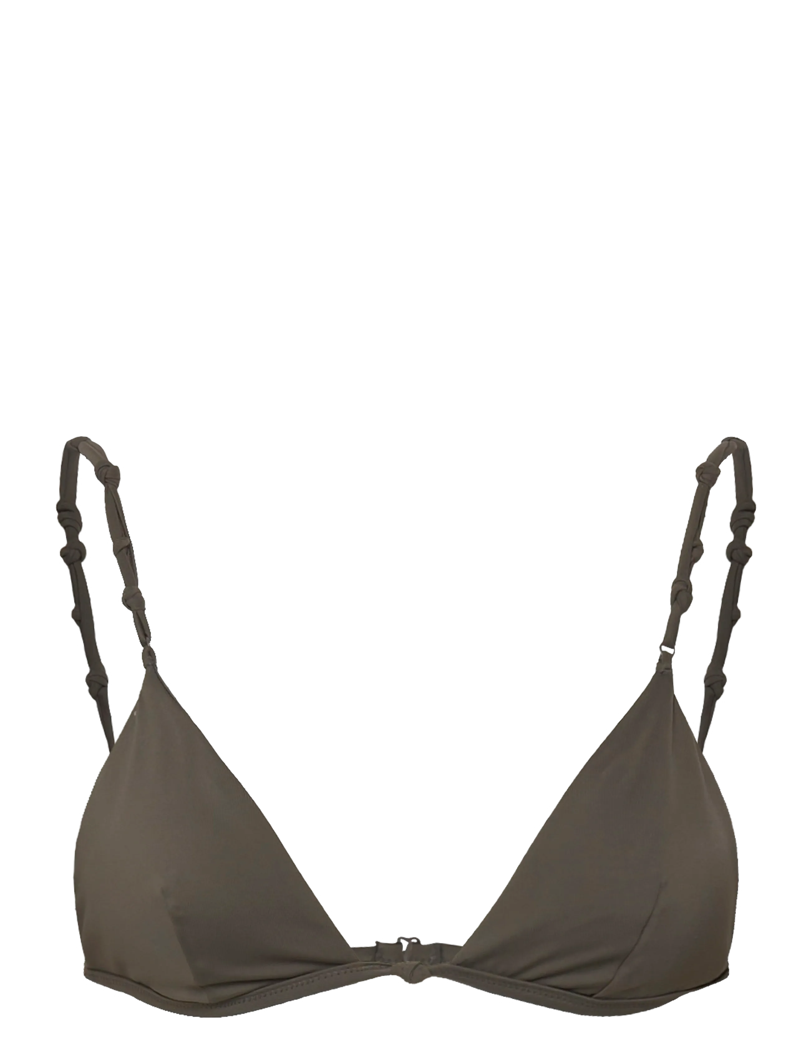 Weekday Knot Triangle Bikini Top - Swedish brands - DARK MOLE / brown