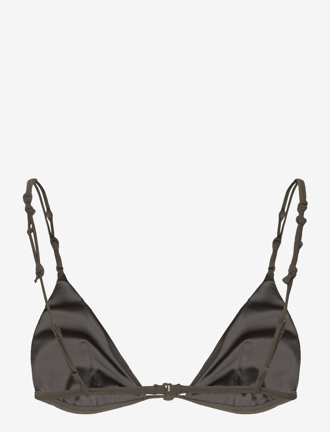 Weekday - Knot Triangle Bikini Top - dreieck-bikini-oberteile - dark mole - 1