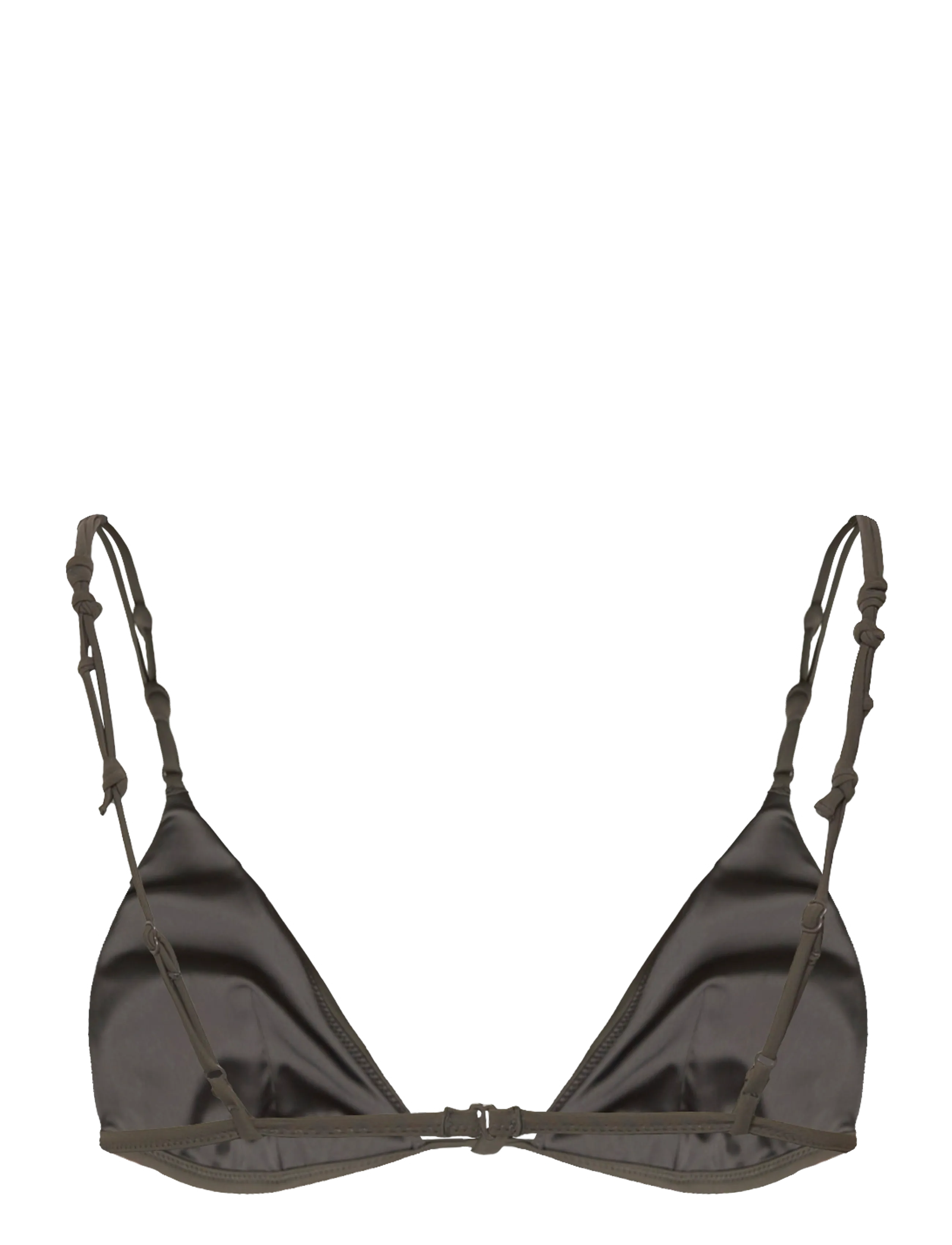 Weekday - Knot Triangle Bikini Top - dreieck-bikini-oberteile - dark mole - 1