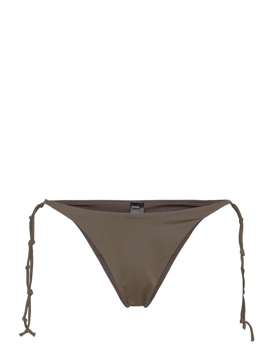 Weekday - Knot Bikini Bottom - side tie bikinier - dark mole - 0