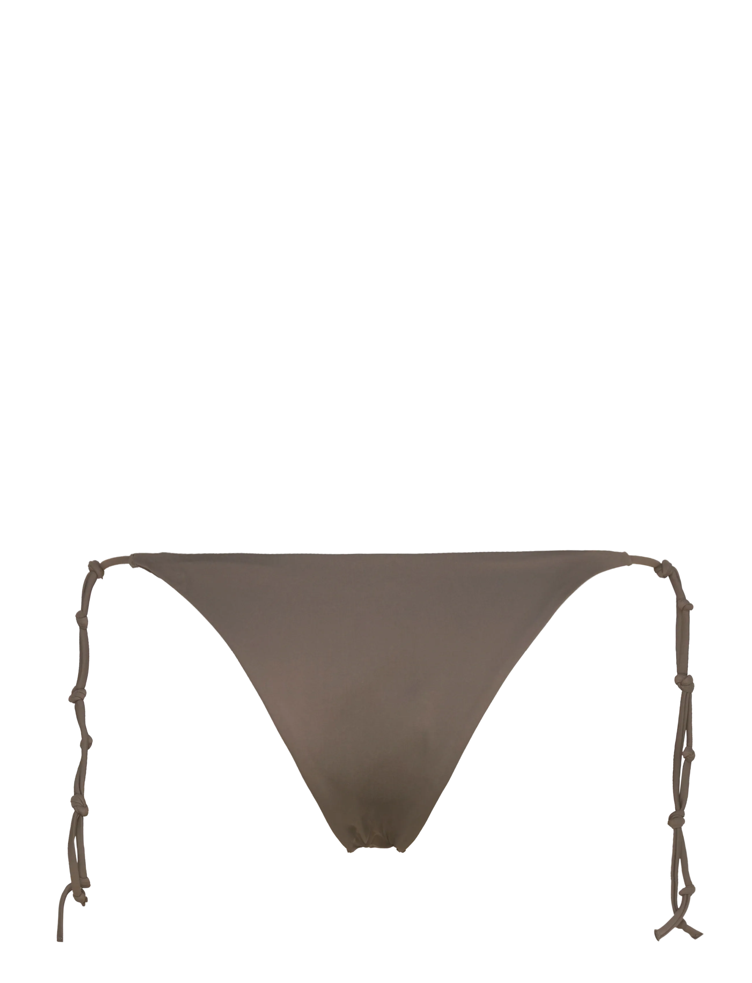 Weekday - Knot Bikini Bottom - bikini z wiązaniami po bokach - dark mole - 1