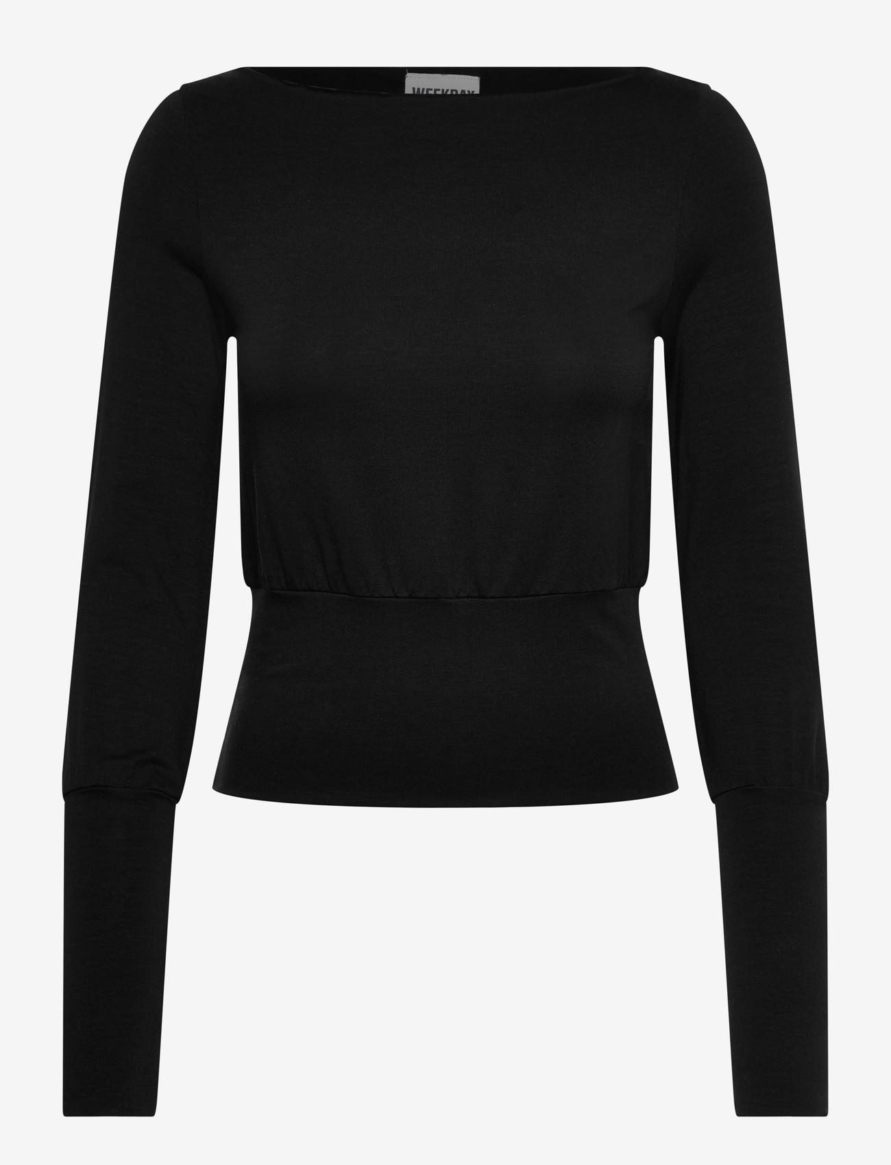 Weekday - Long Sleeved Top - pikkade varrukatega alussärgid - black - 0