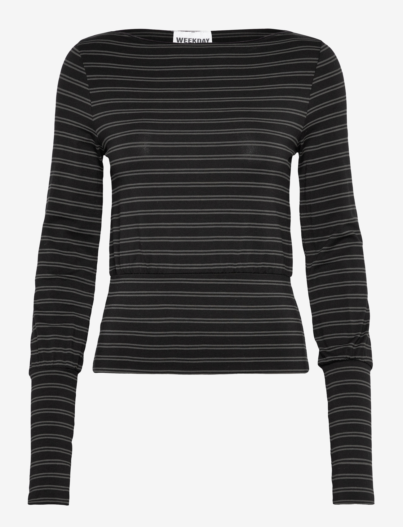 Weekday - Long Sleeved Top - langærmede toppe - black dark - 0