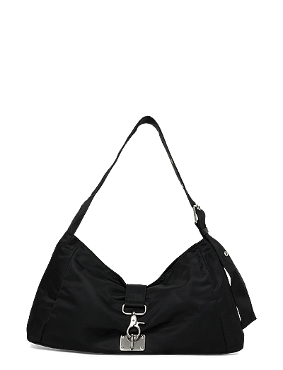 Small Slouched Clasp Shoulder Bag - Skuldertasker