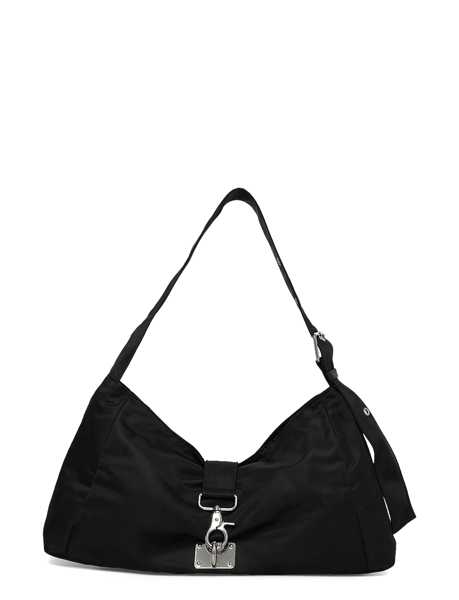 Weekday - Small Slouched Clasp Shoulder Bag - modetrends - black - 0