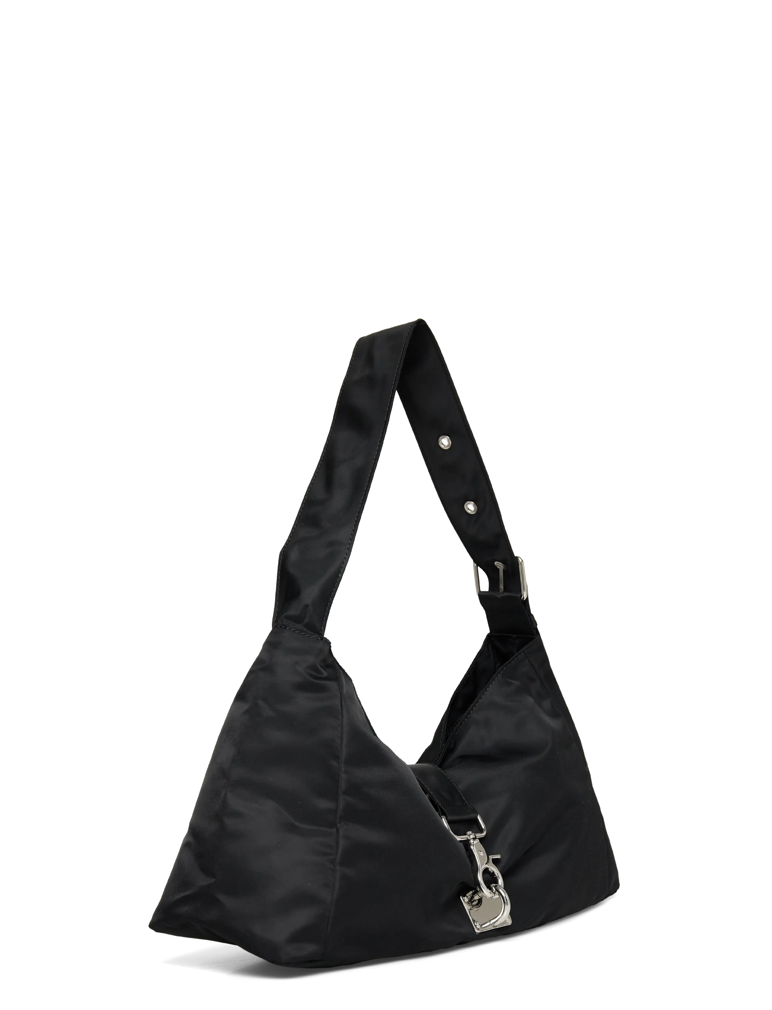 Small Slouched Clasp Shoulder Bag 3