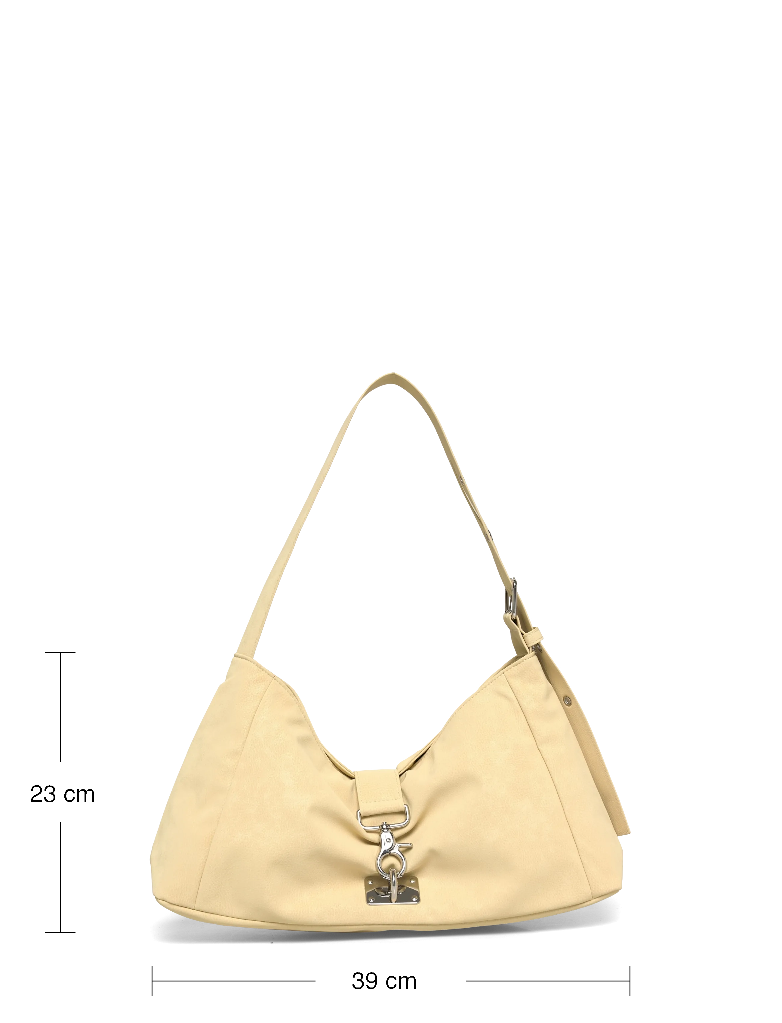 Weekday - Small Slouched Clasp Shoulder Bag - fashion trends - dirty yellow - 3