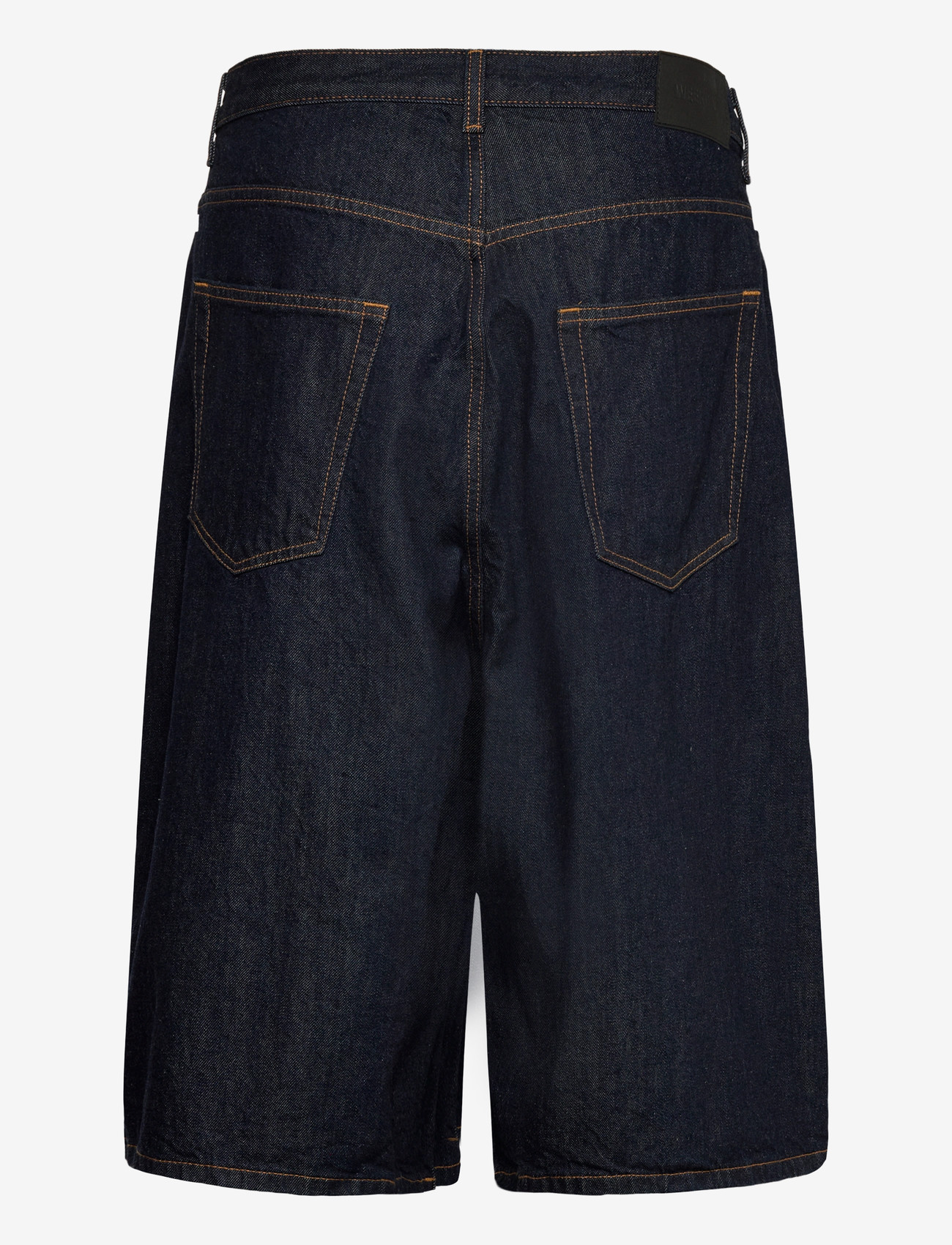 Weekday - Void Mid Rise Loose Long Denim Shorts - jorts - blue rinse - 2