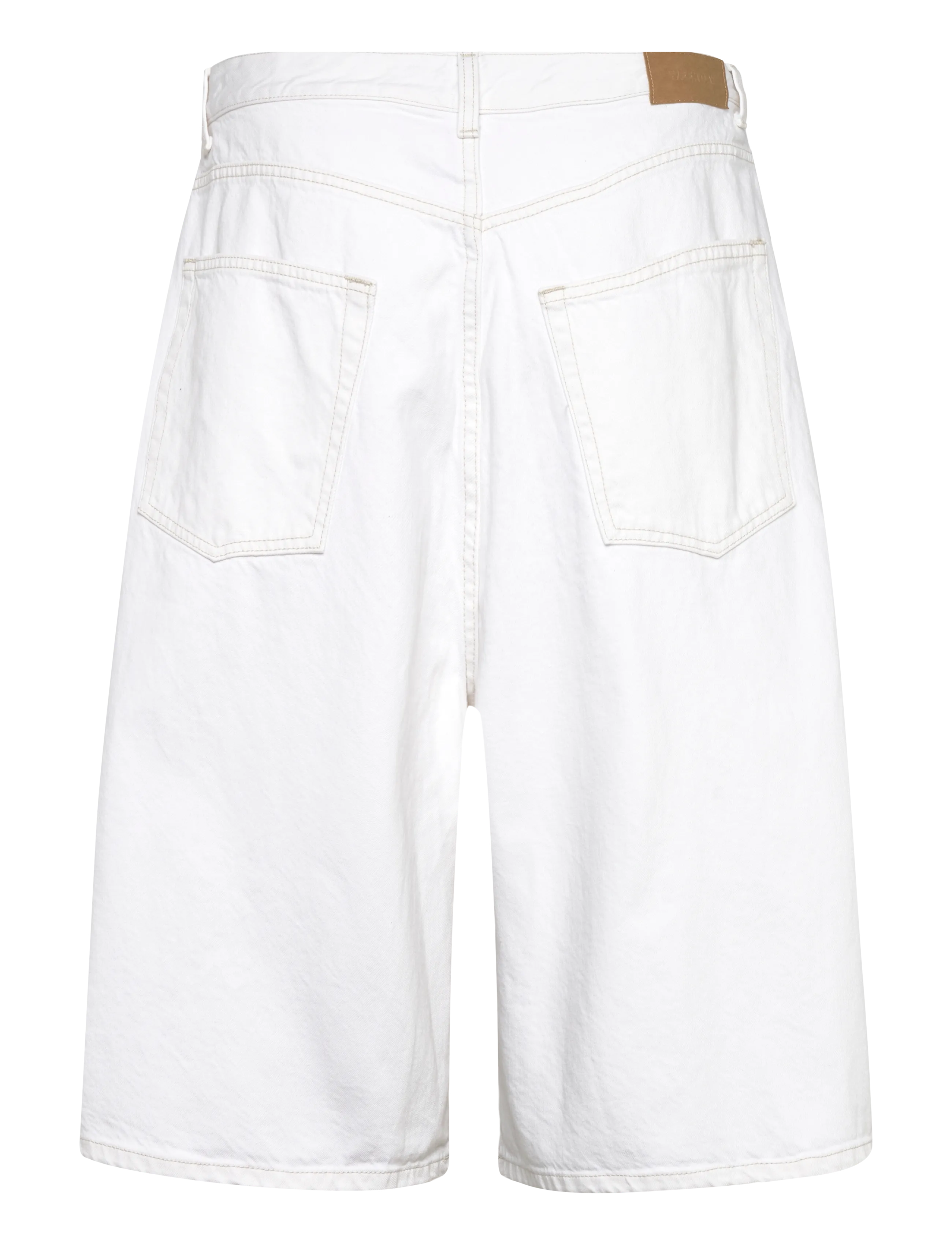 Weekday - Void Mid Rise Loose Long Denim Shorts - short en jean - dirty white - 2