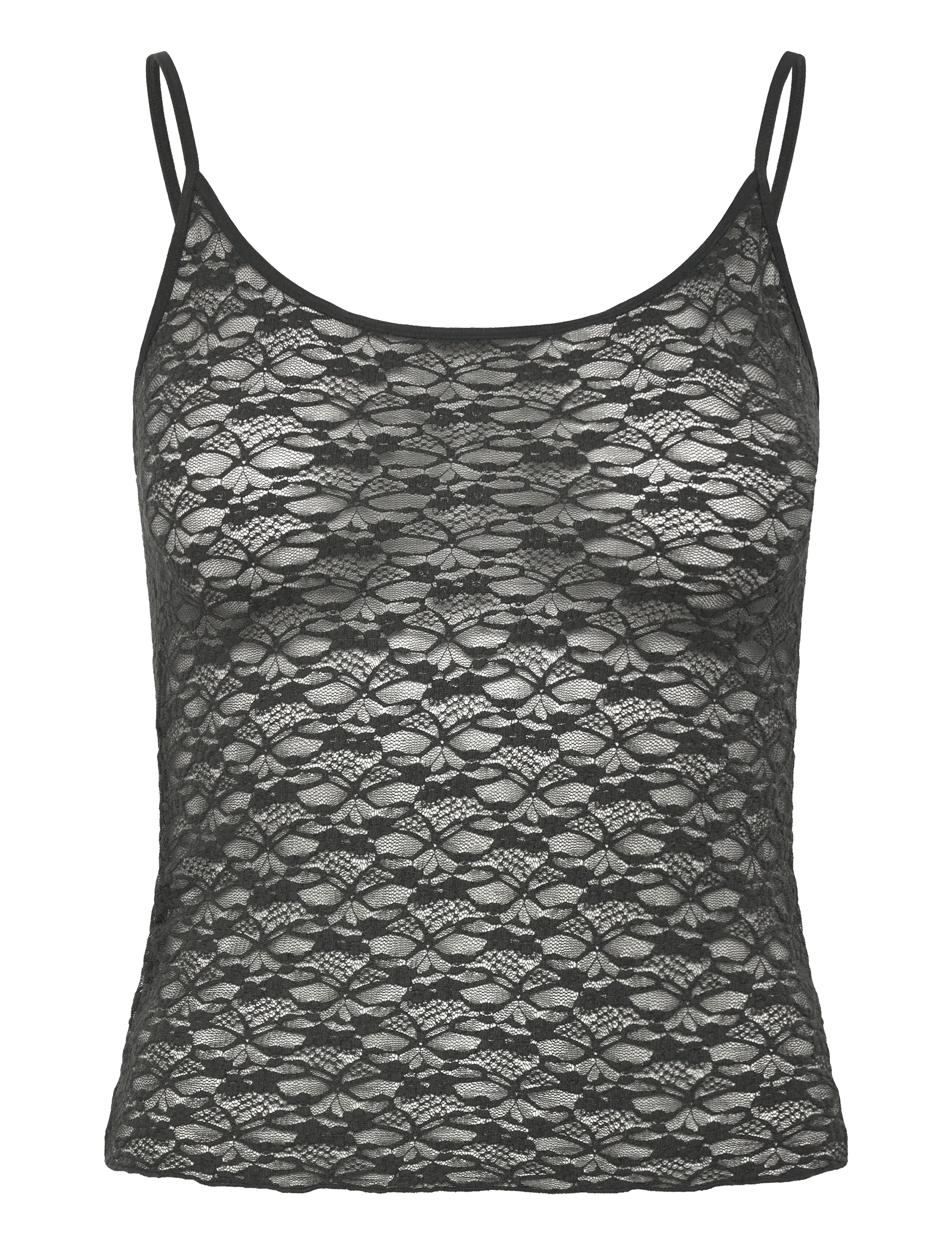 Weekday Lace top - Nyheter - OFF BLACK LACE / black