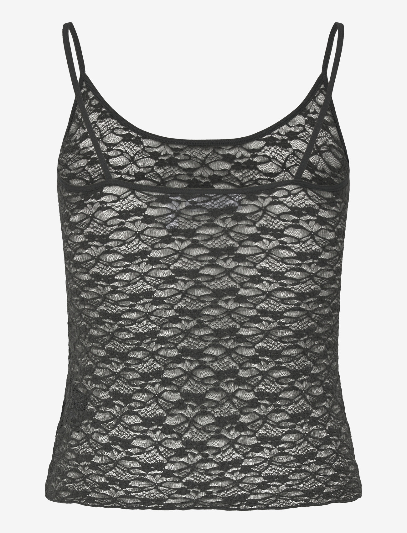 Weekday - Lace top - overdele - off black lace - 1