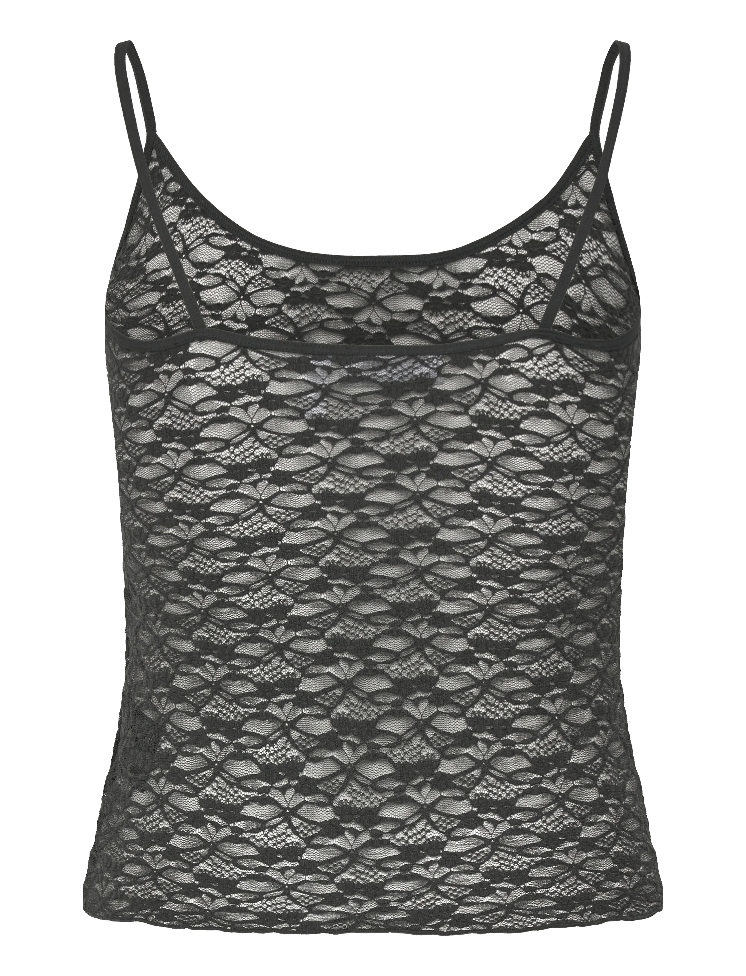 Weekday - Lace top - overdele - off black lace - 1