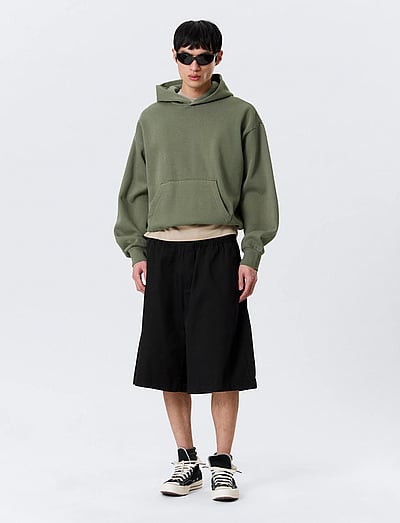 Weekday Loose Fit Chino Shorts - Clothing - BLACK / black