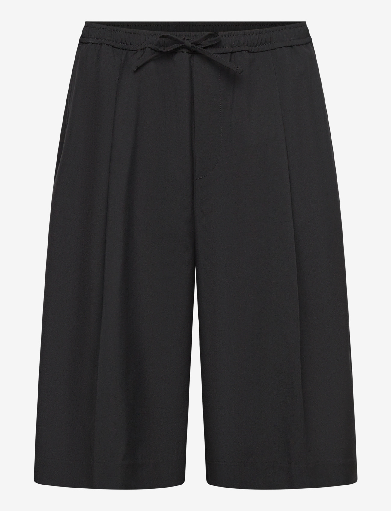 Weekday - Mid Rise Loose Suiting Shorts - casual shorts - black - 0