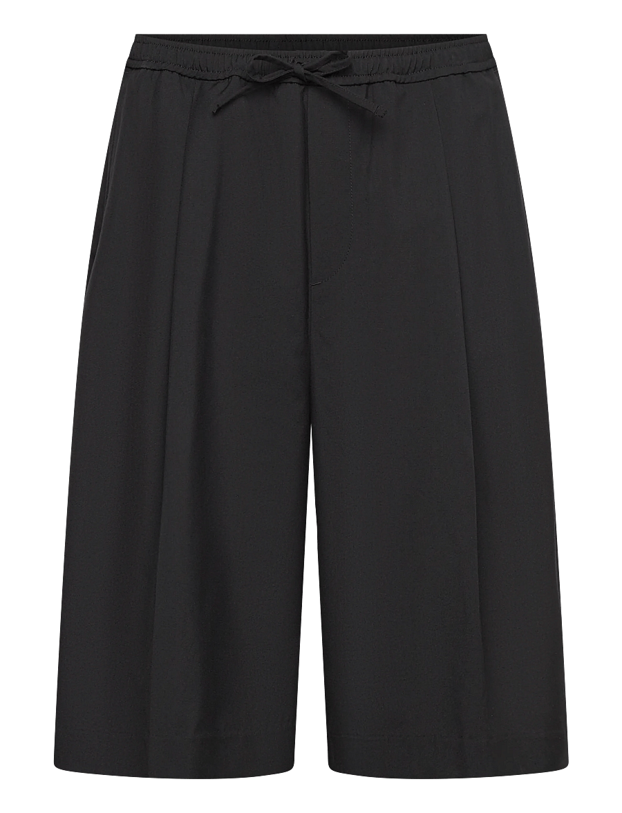 Weekday - Loose Suiting Shorts - casual shorts - black - 0
