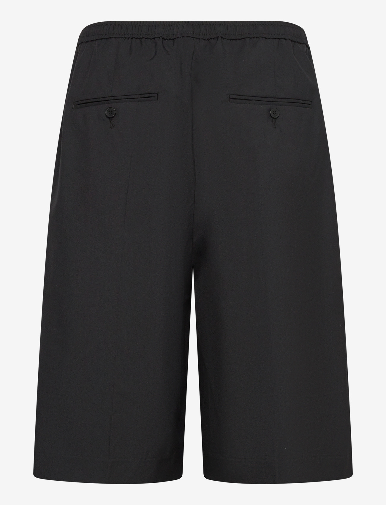 Weekday - Mid Rise Loose Suiting Shorts - casual shorts - black - 1