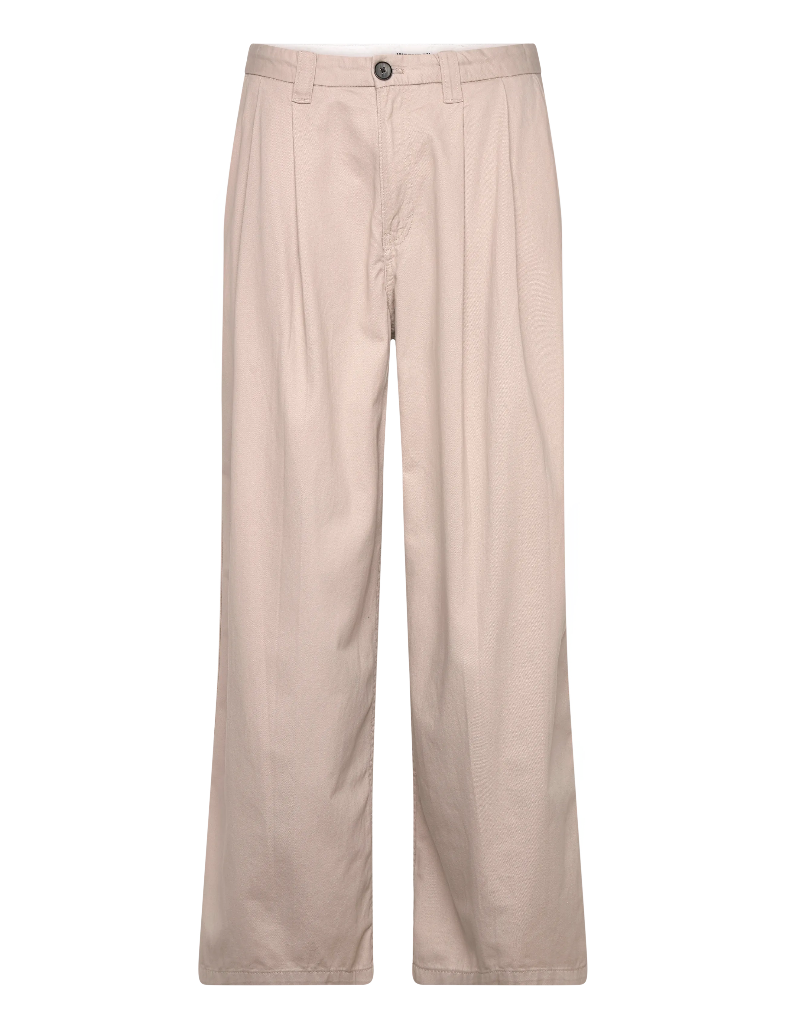Weekday Otis Loose Pleated Cotton Twill Chinos - Chinos - LIGHT GREY / grey