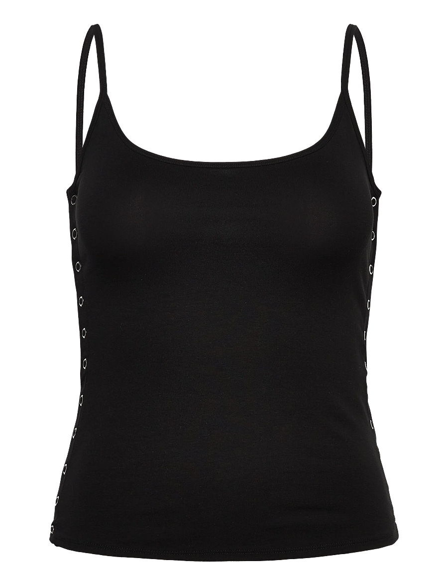 Weekday - Layered Two-Piece Bolero Singlet - langærmede toppe - black - 4
