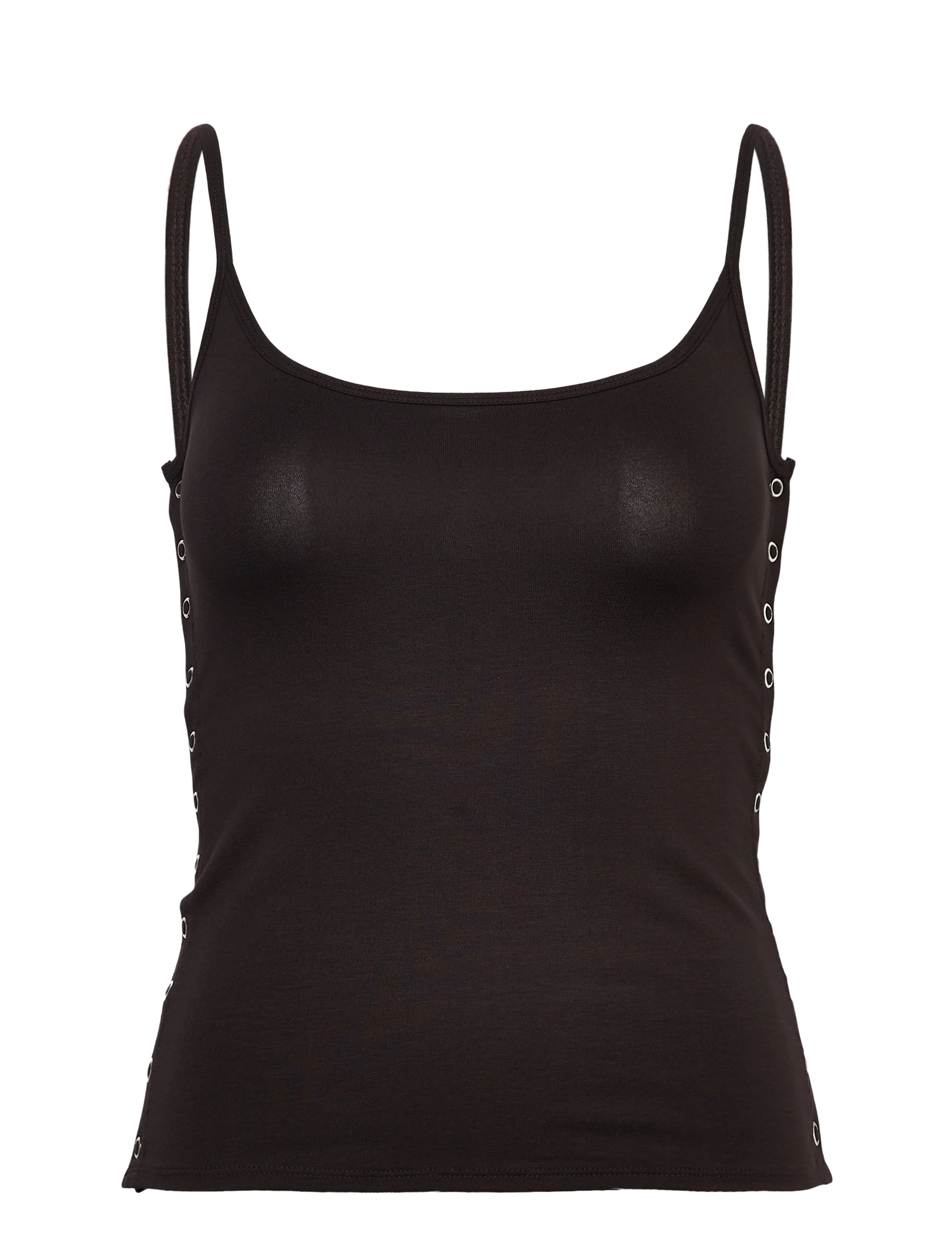 Weekday - Layered Two-Piece Bolero Singlet - langærmede toppe - brown dark - 4