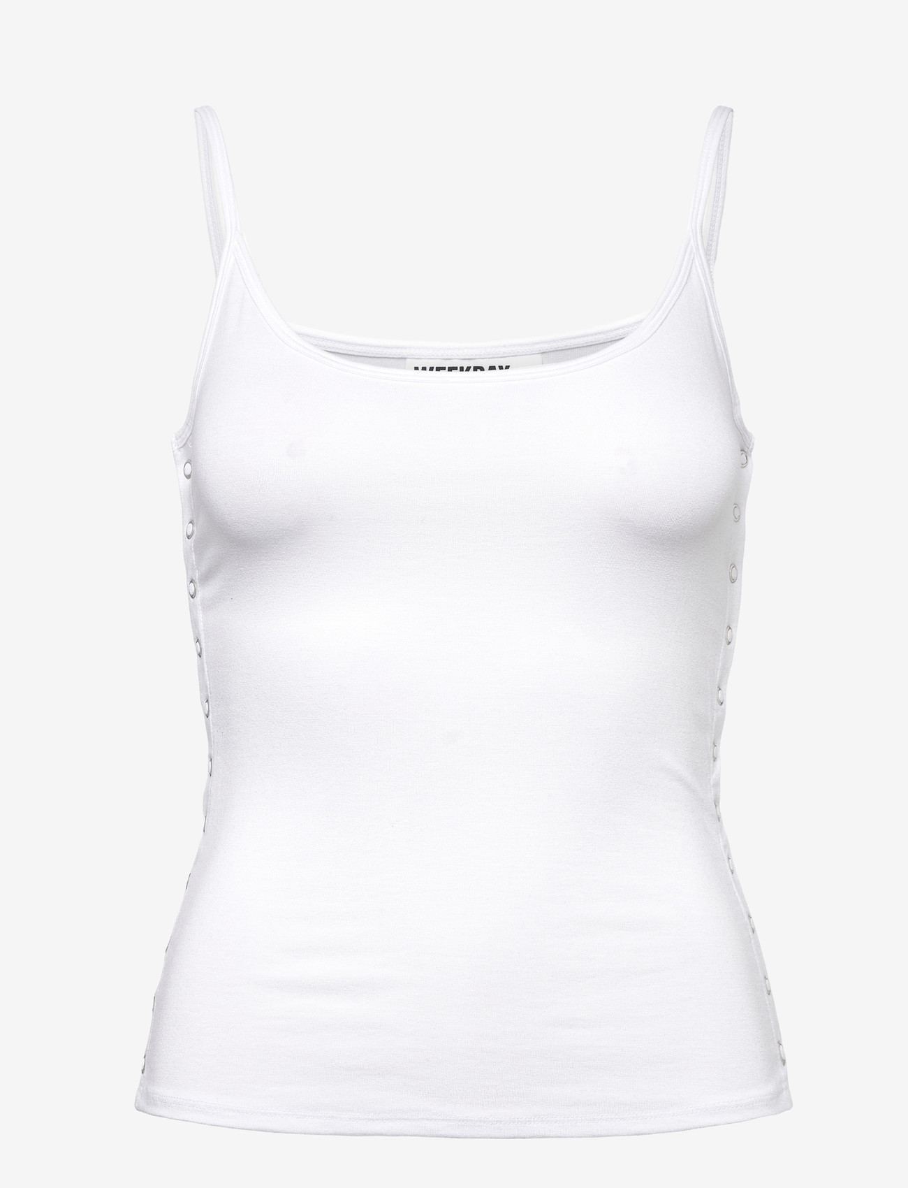 Weekday - Layered Two-Piece Bolero Singlet - langærmede toppe - white - 4