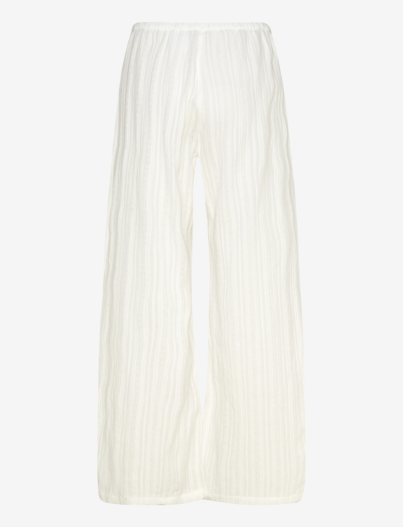 Weekday - Pull On Cotton Trousers - bukser med brede ben - off white - 2
