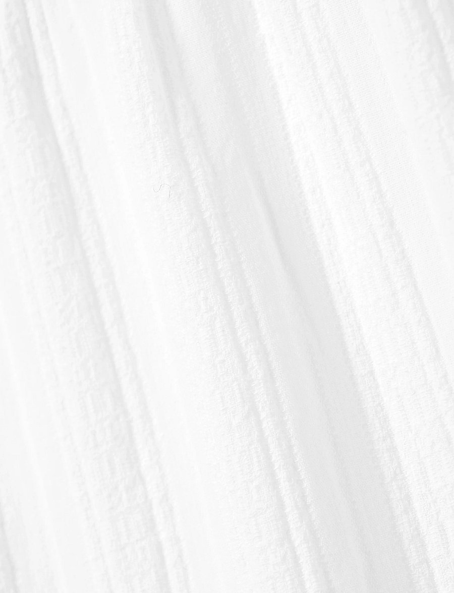 Weekday - Pull On Cotton Trousers - hosen mit weitem bein - off white - 2