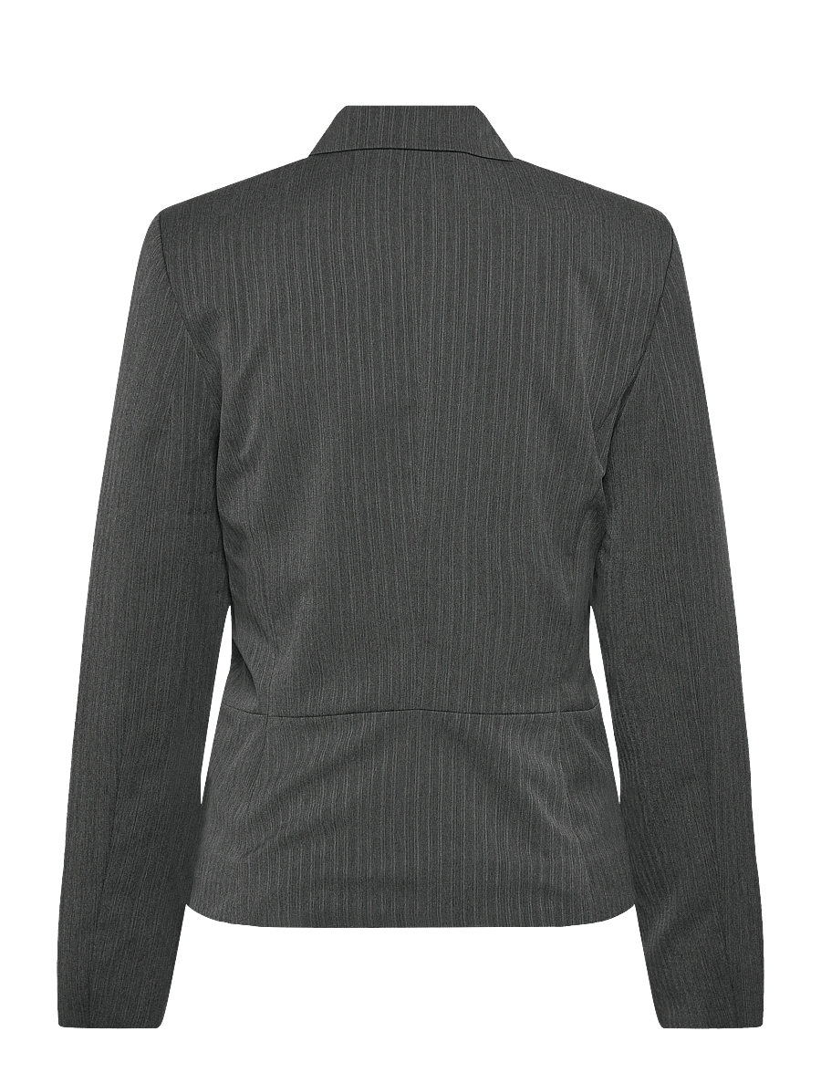 Weekday - Lean Buttoned Jacket - single breasted blazers - dark grey melange herringbone - 1
