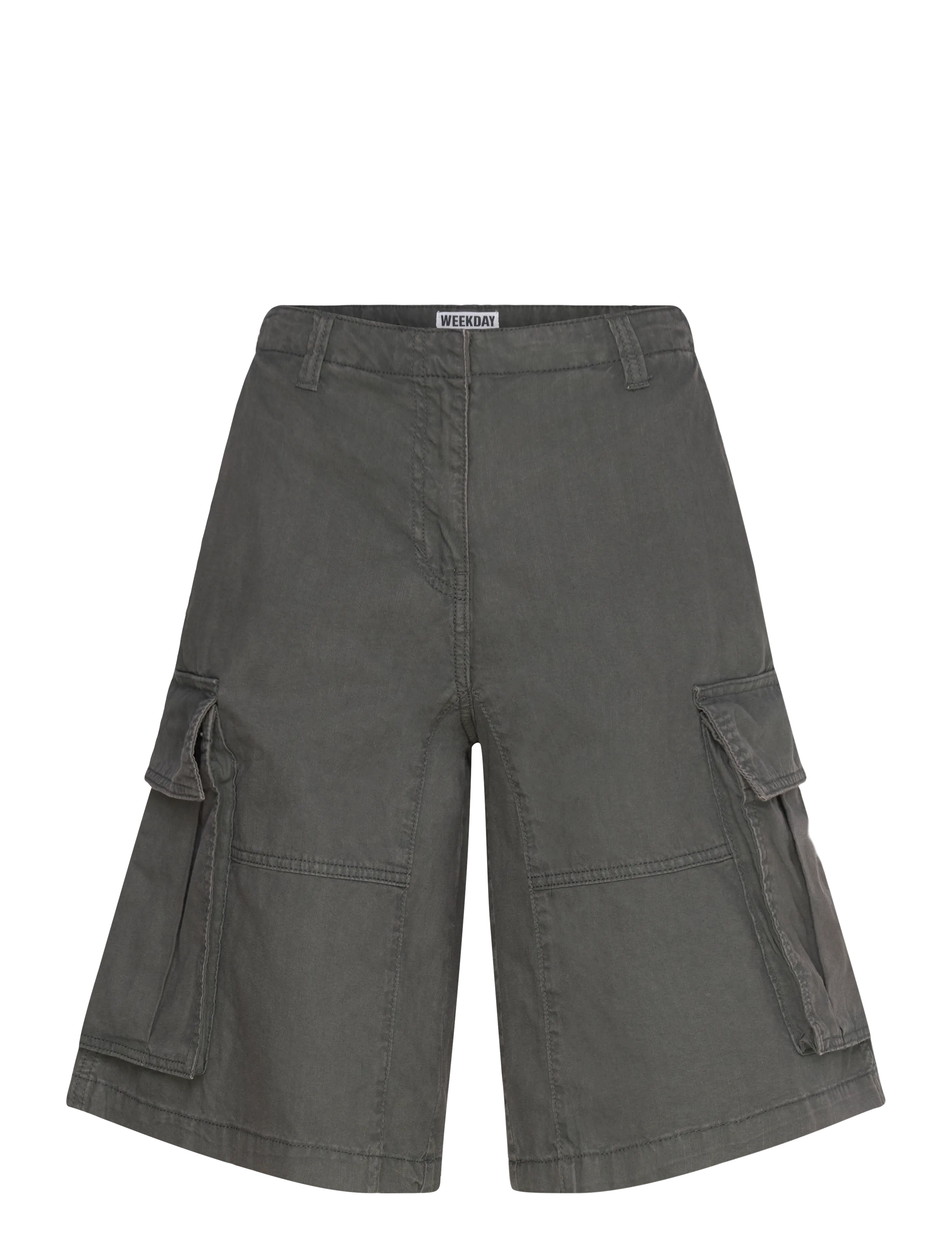 Weekday - Loose Low Rise Cargo Shorts - casual shorts - dark grey - 1