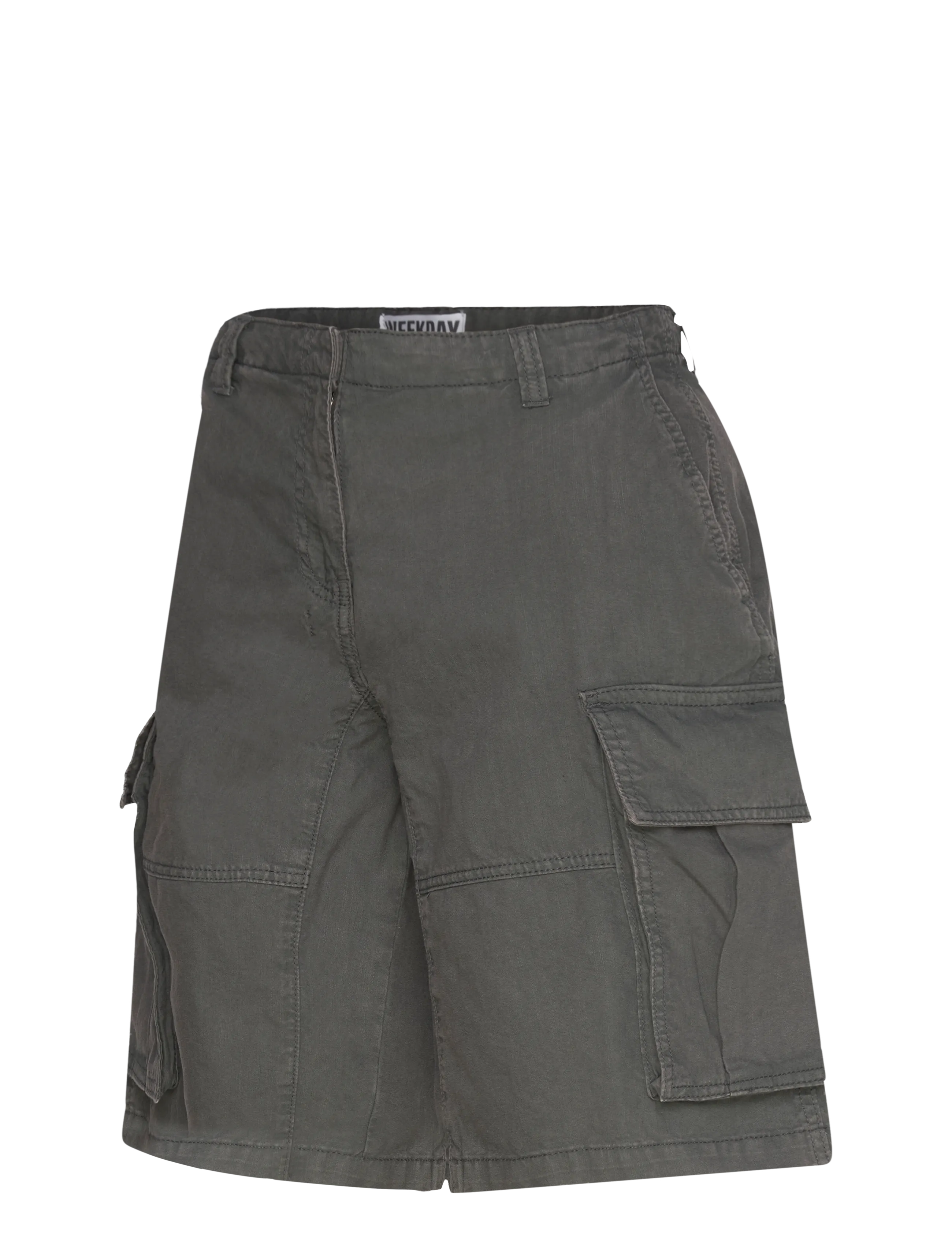 Weekday - Loose Low Rise Cargo Shorts - casual shorts - dark grey - 3
