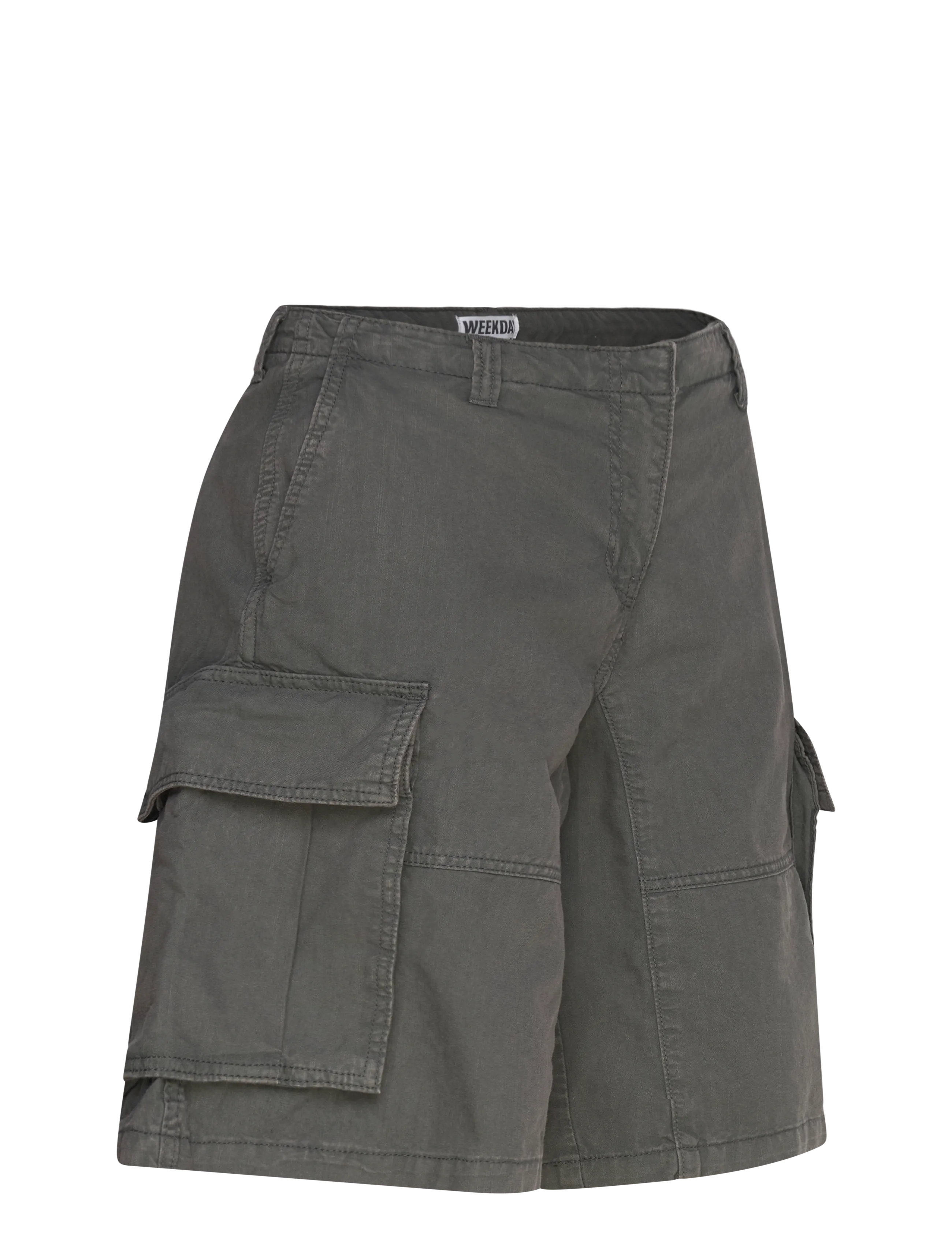 Weekday - Loose Low Rise Cargo Shorts - lühikesed vabaajapüksid - dark grey - 4