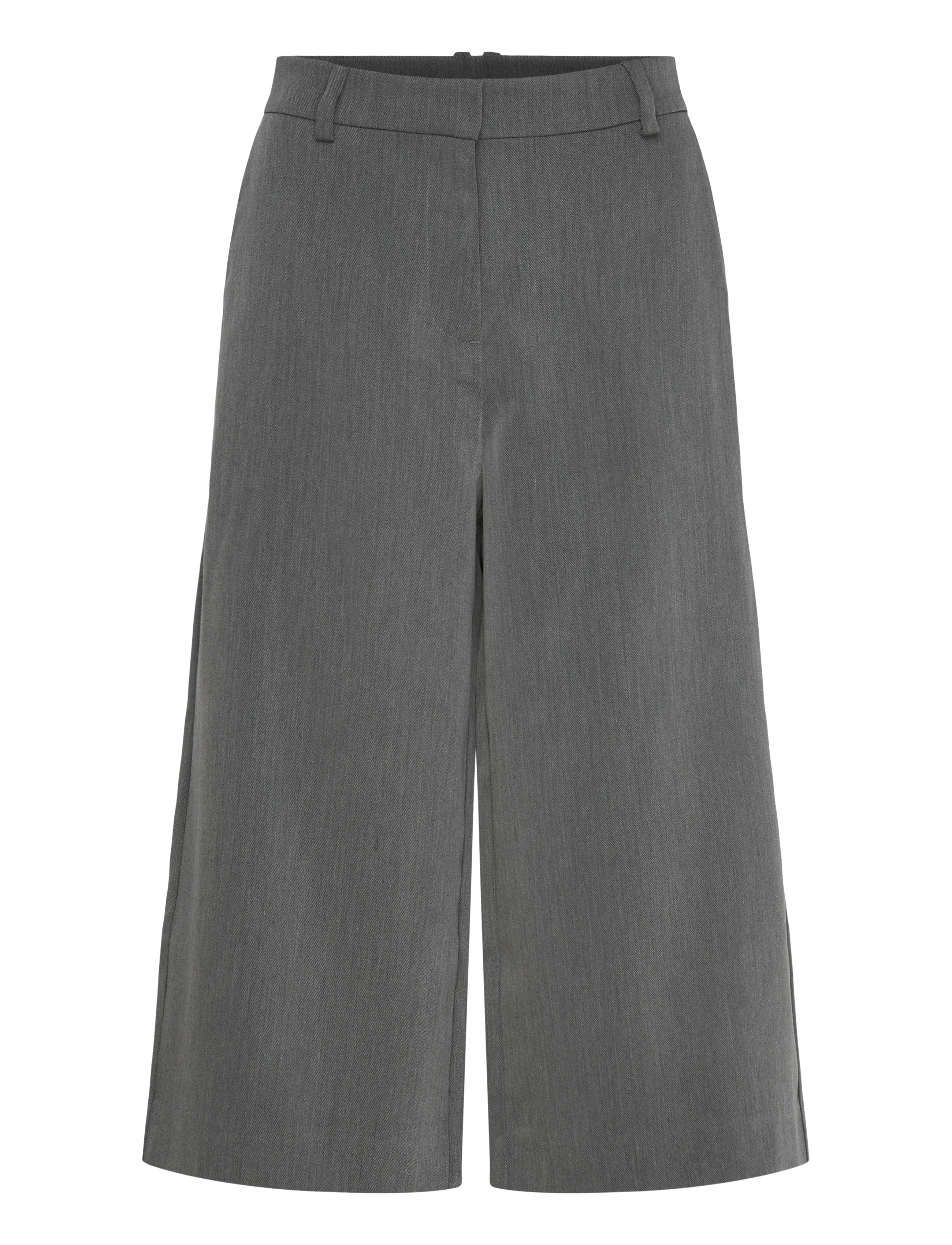 Weekday Suiting Capri Trousers - Tøj - DARK GREY MELANGE / grey