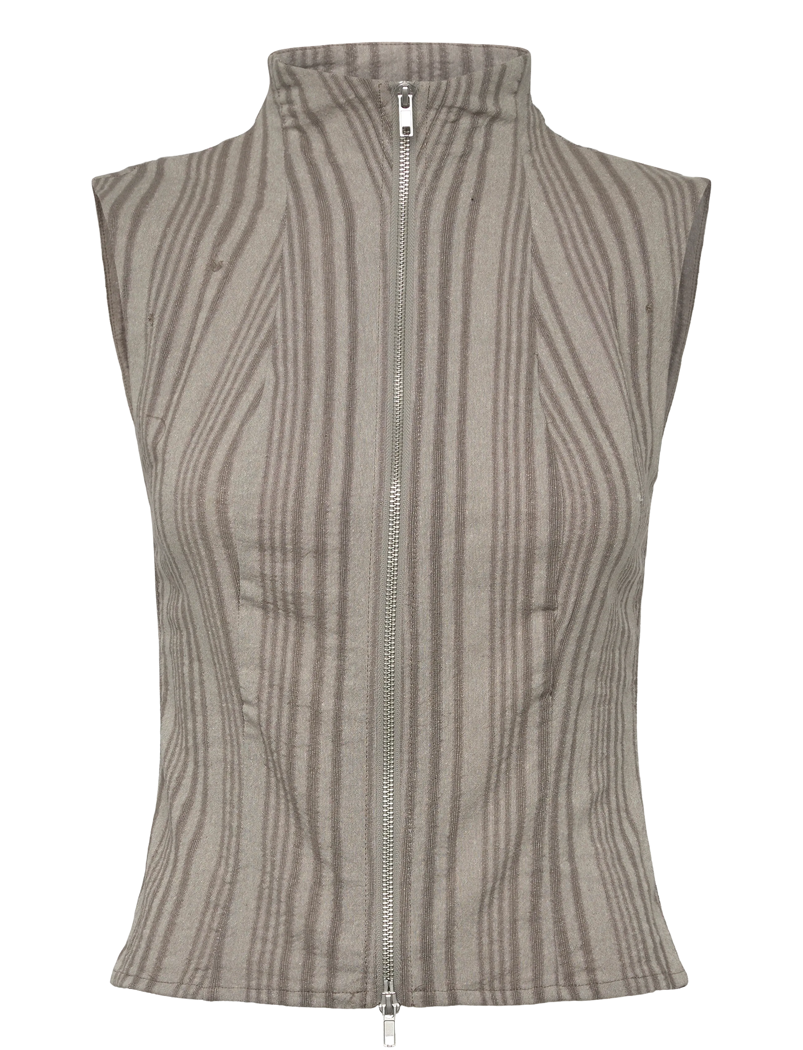 Weekday Emy Top - Ärmellose Tops - MID GREY / grey