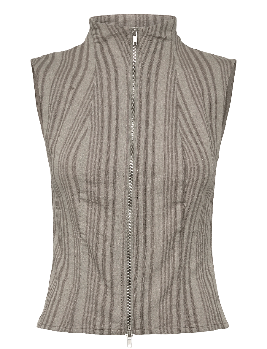 Weekday - Emy Top - sleeveless tops - mid grey - 0