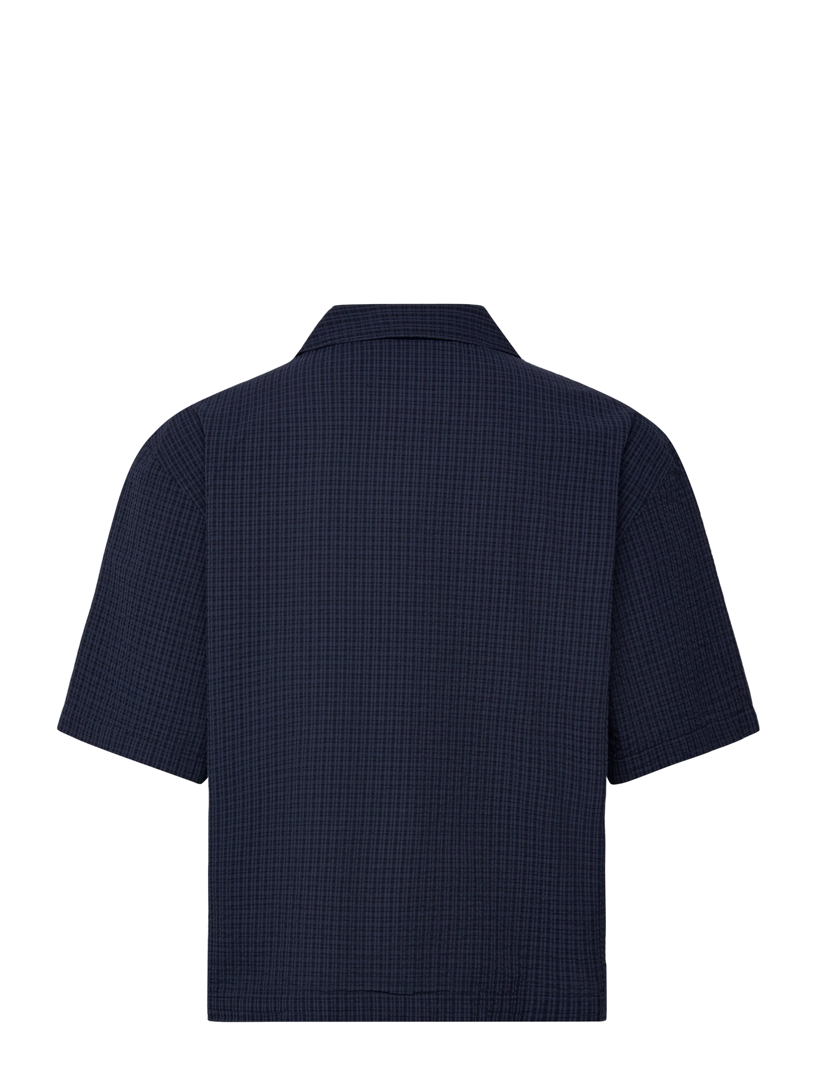 Weekday - Oversized Resort Short-Sleeve Shirt - kurzarmhemden - blue medium dusty - 1