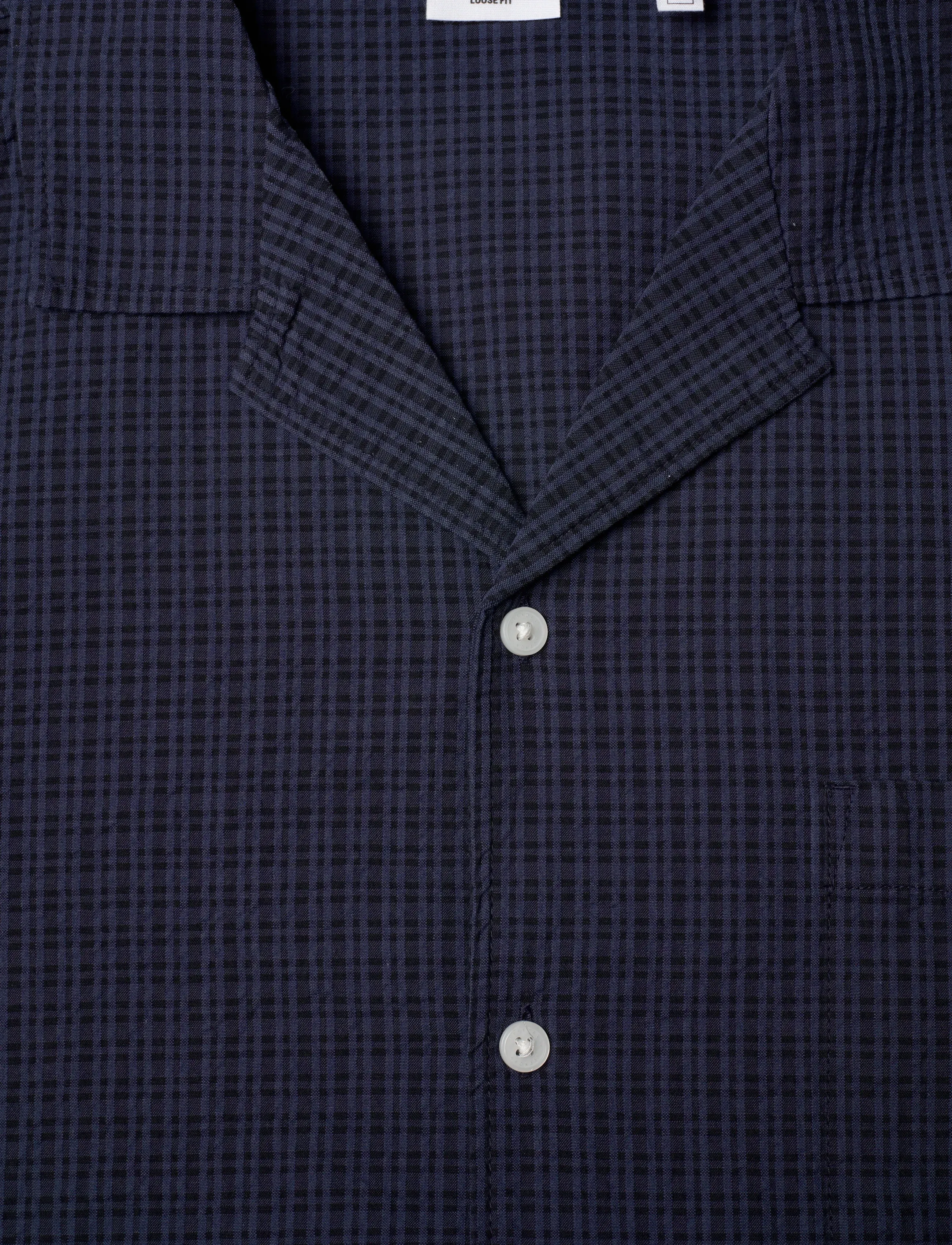Weekday - Oversized Resort Short-Sleeve Shirt - kurzarmhemden - blue medium dusty - 2