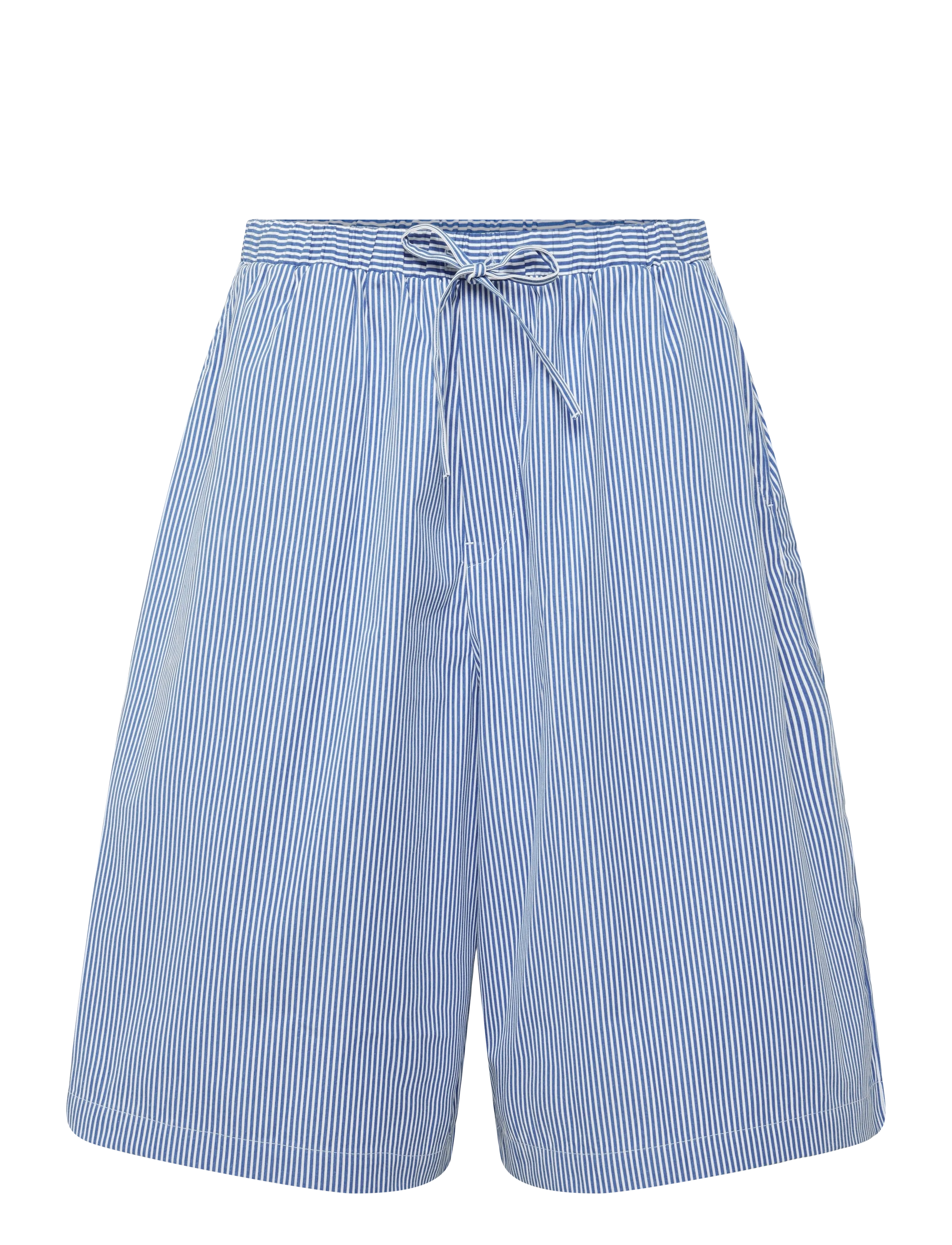 Weekday Drawstring Shorts - Shorts - WHITE/BLUE STRIPE / blue
