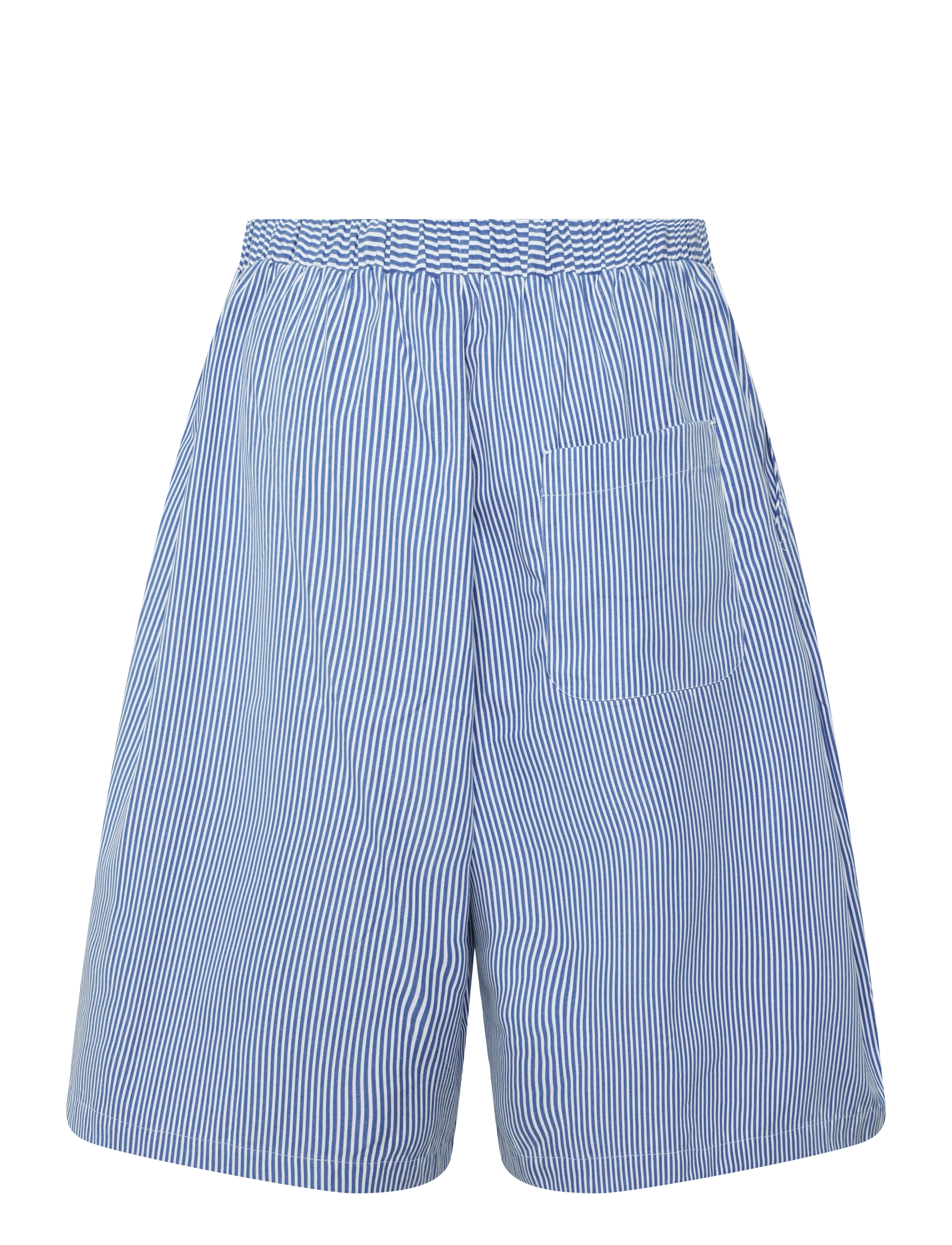 Weekday - Drawstring Shorts - white/blue stripe - 1