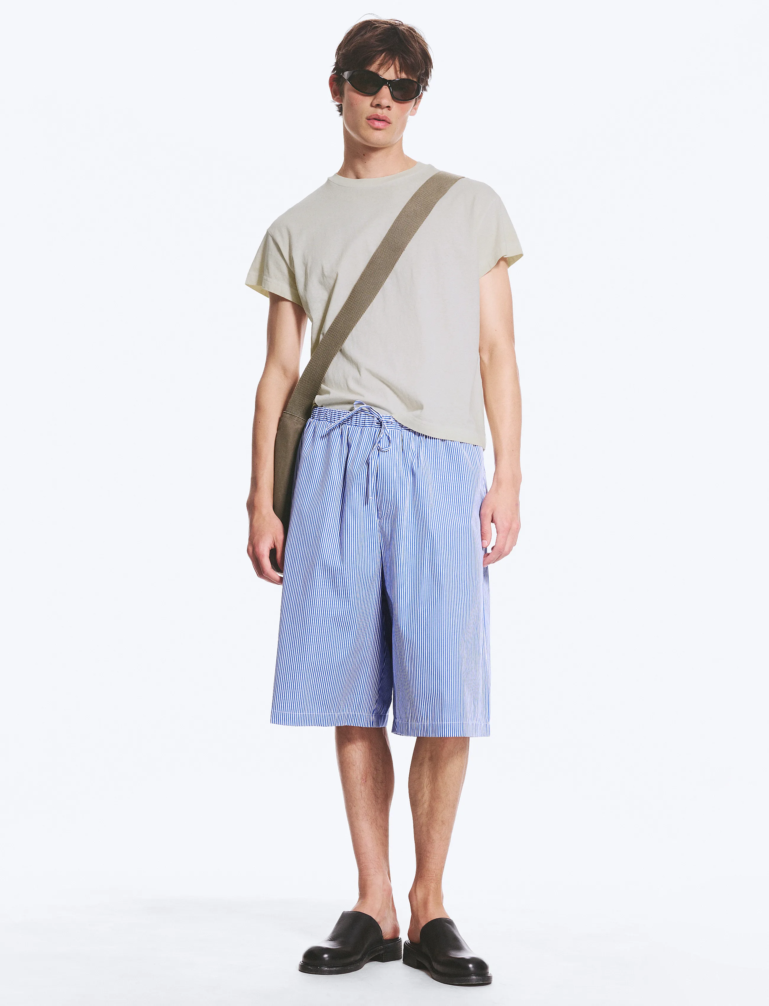 Weekday Drawstring Shorts, M, Blue, Shorts > Afslappede Shorts, Herre