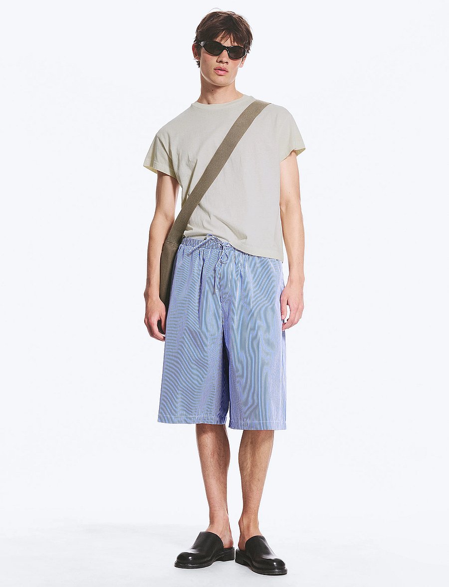 Weekday - Drawstring Shorts - freizeitshorts - white/blue stripe - 0