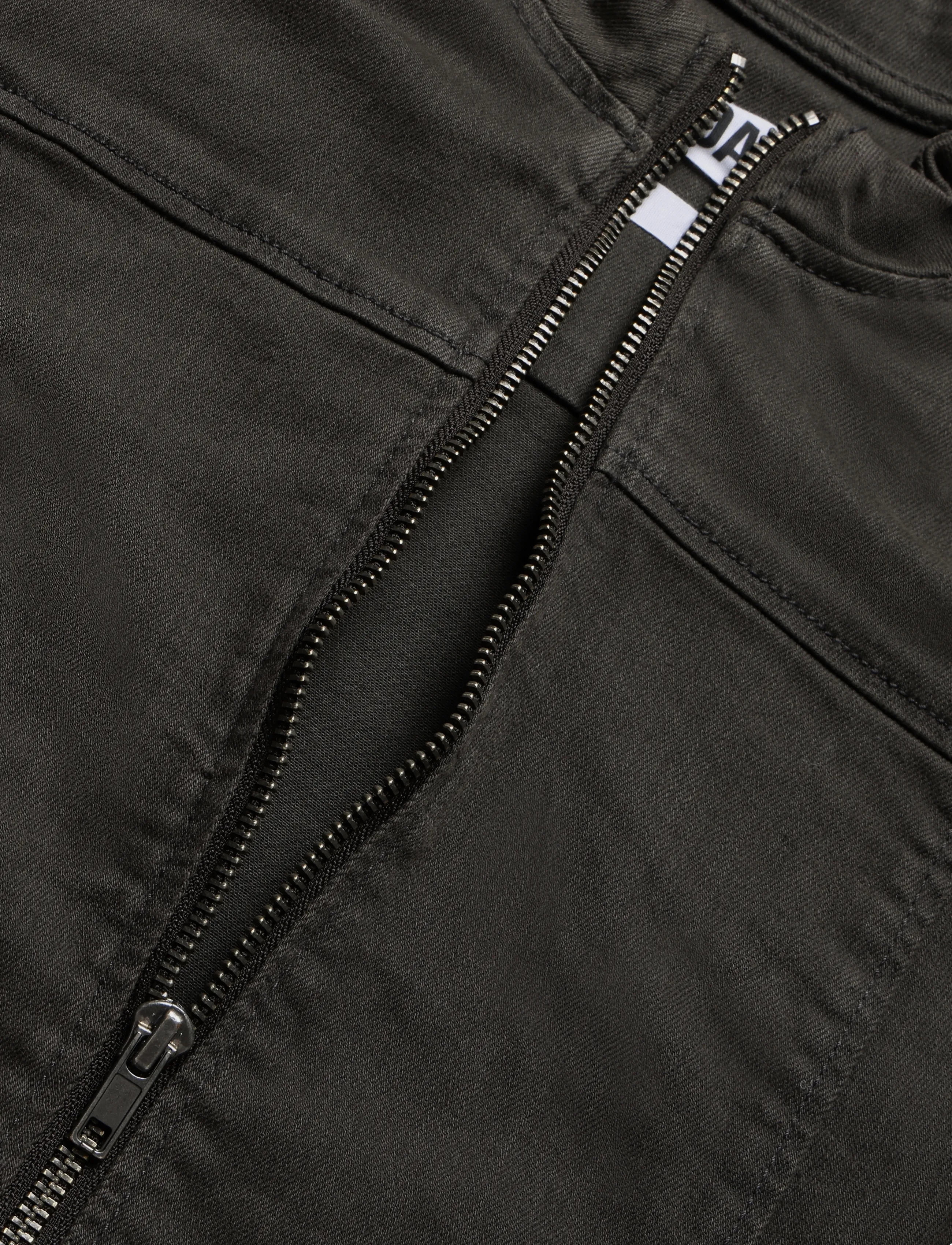 Weekday - GENEVIEVE SLIM STRUCTURED COTTON ZIP JACKET - dark grey - 2
