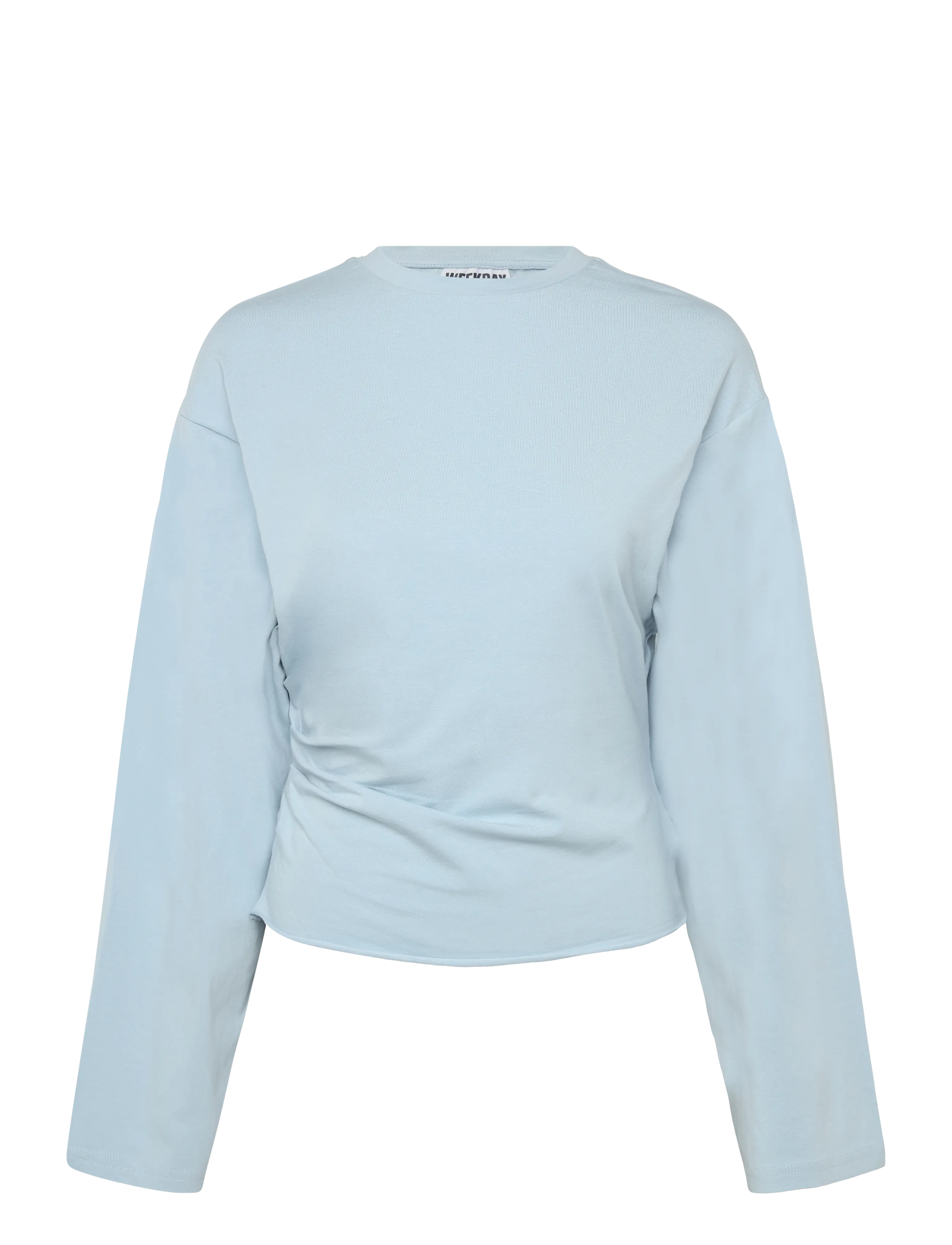 Weekday Ruched Long-Sleeved T-shirt - Vardagsstil - BLUE / blue