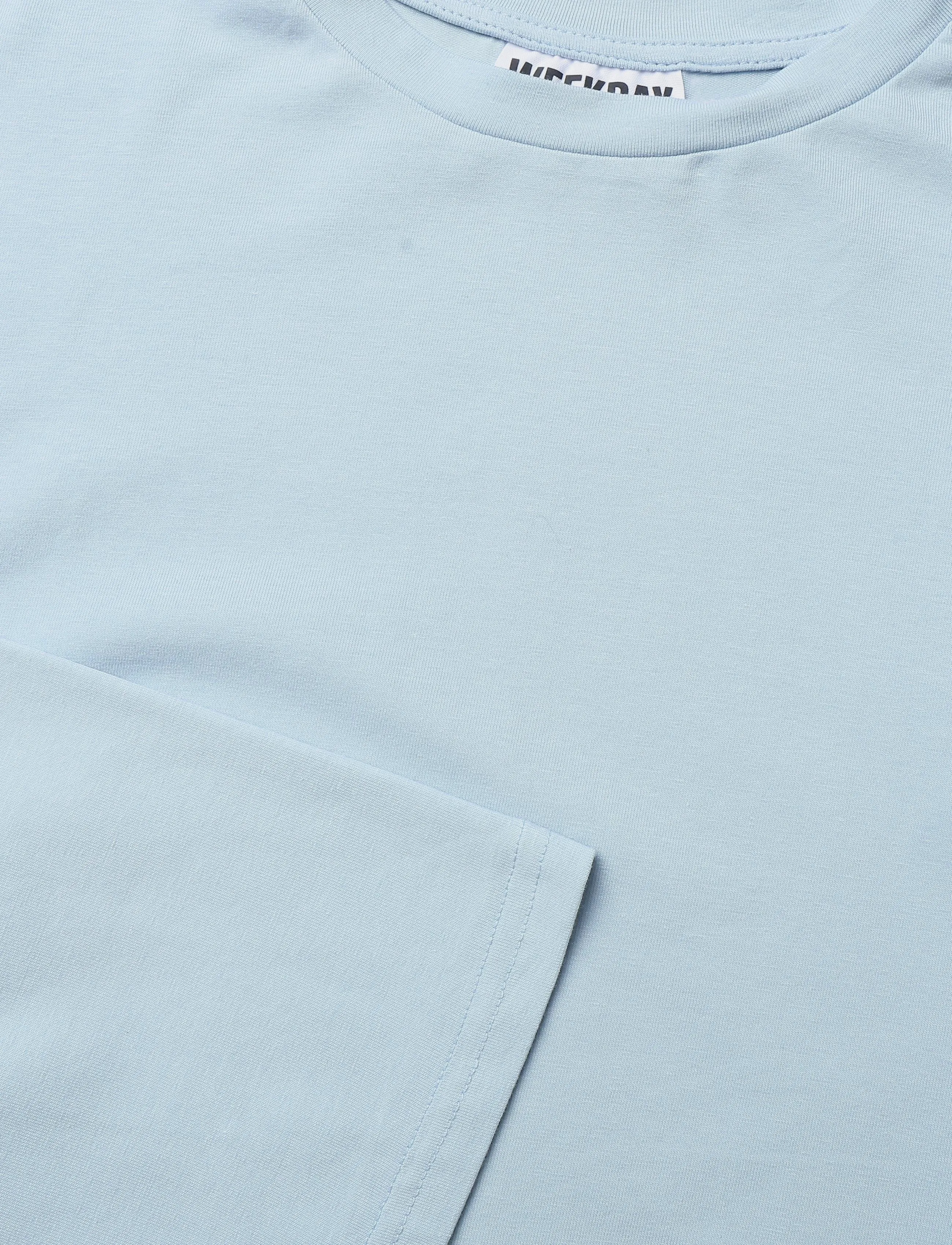 Weekday - Ruched Long-Sleeved T-shirt - långärmade toppar - blue - 2