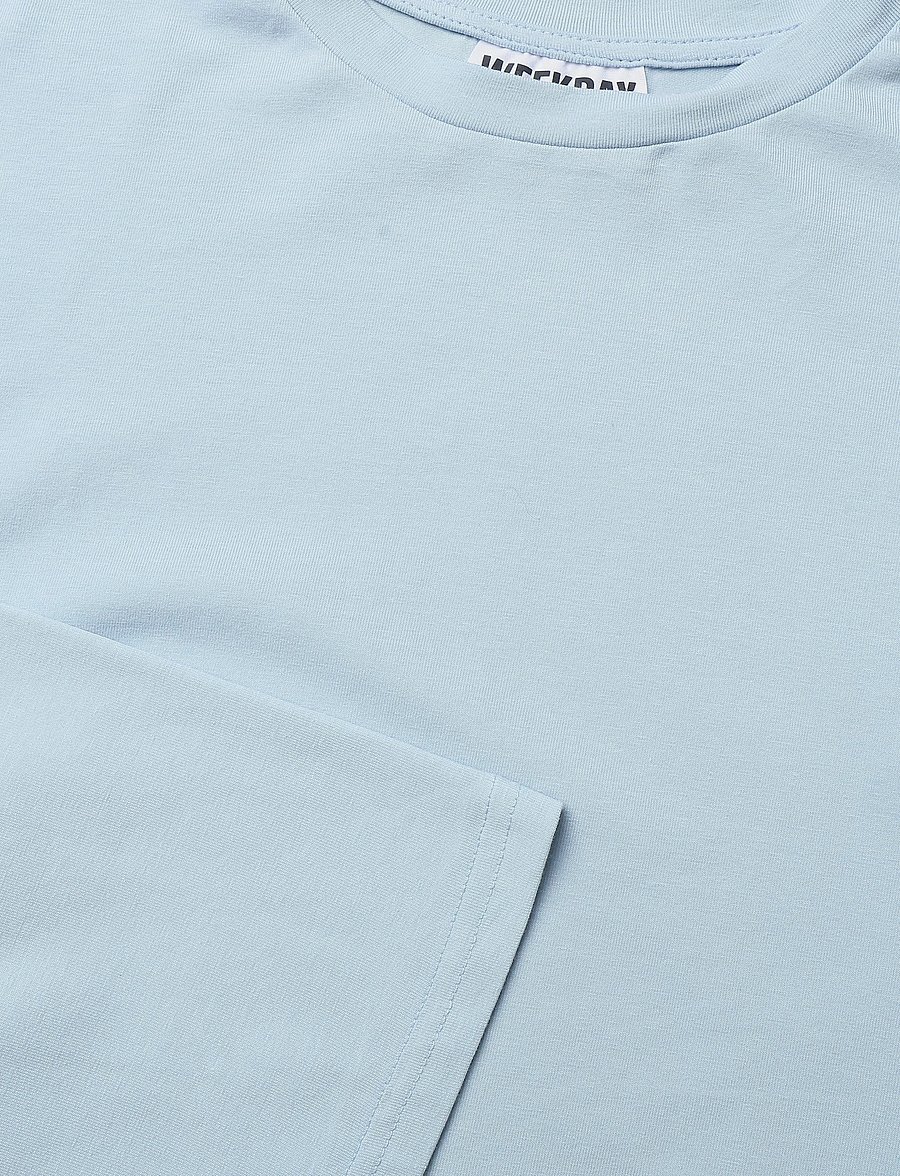 Weekday - Ruched Long-Sleeved T-shirt - pikkade varrukatega topid - blue - 2
