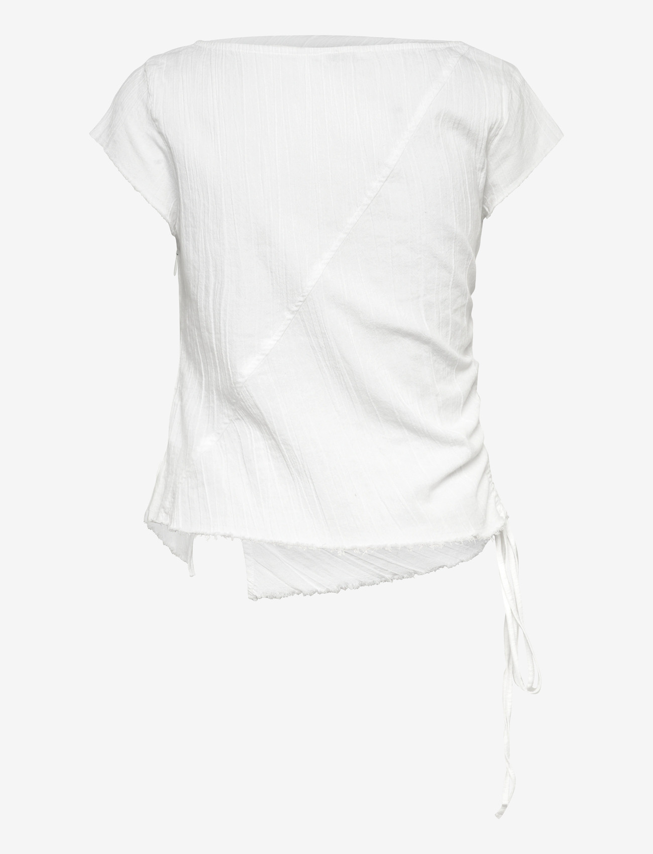 Weekday - Fitted Shirt Top - t-shirts - white - 1